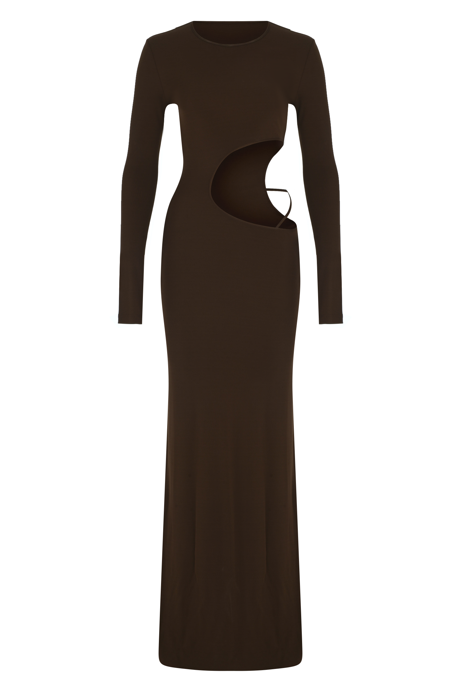 Belly Cutout Jersey Maxi Dress