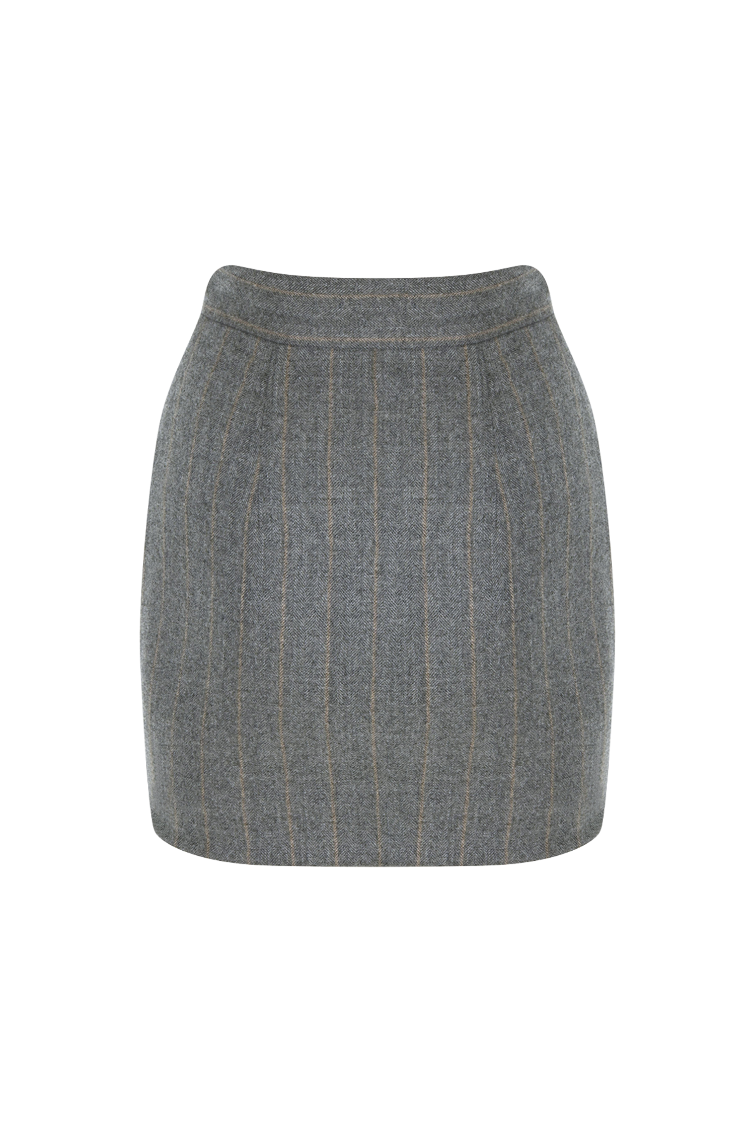 Curve Mini Wool Skirt