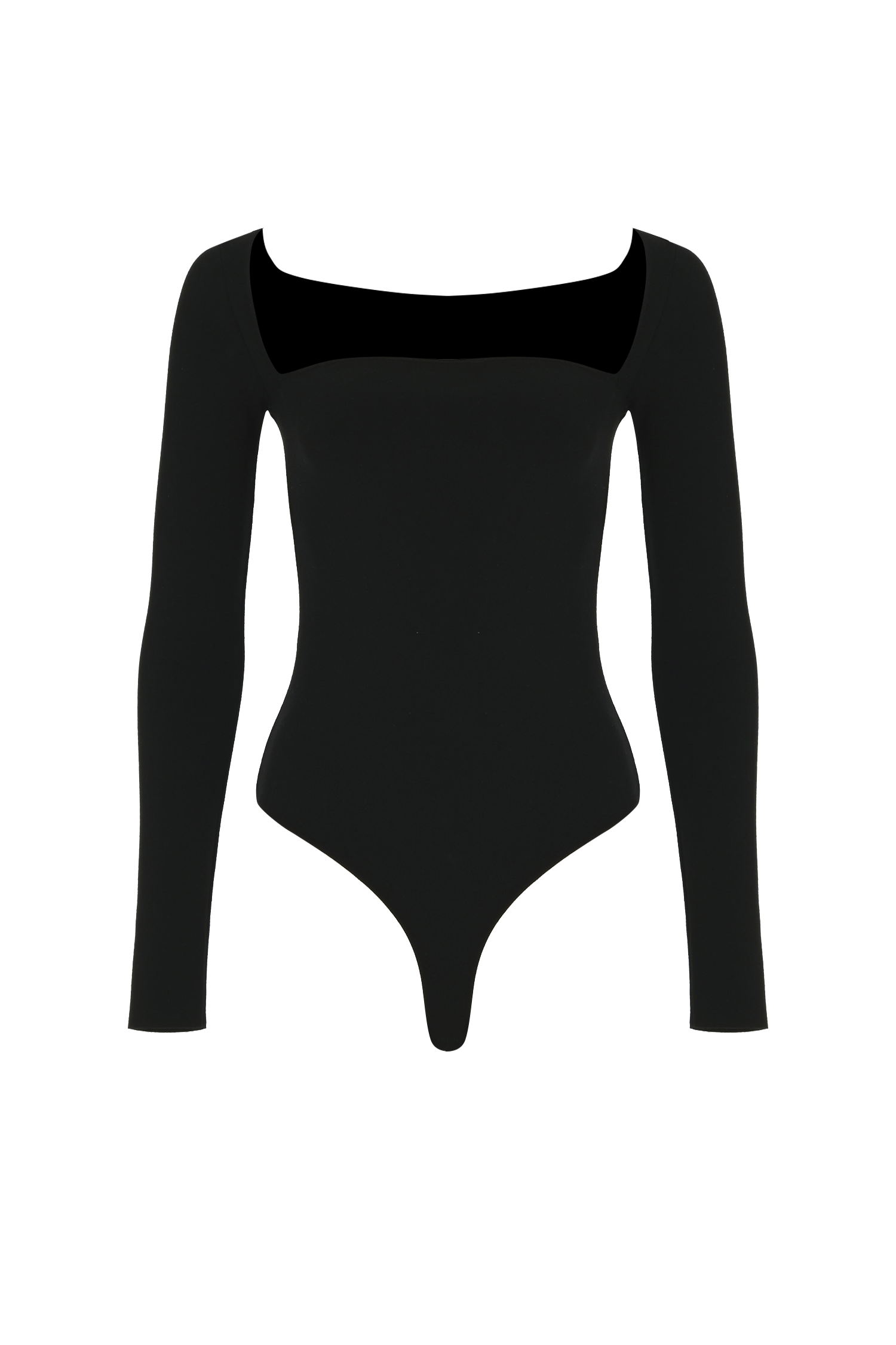 Curve Neck Knit Bodysuit