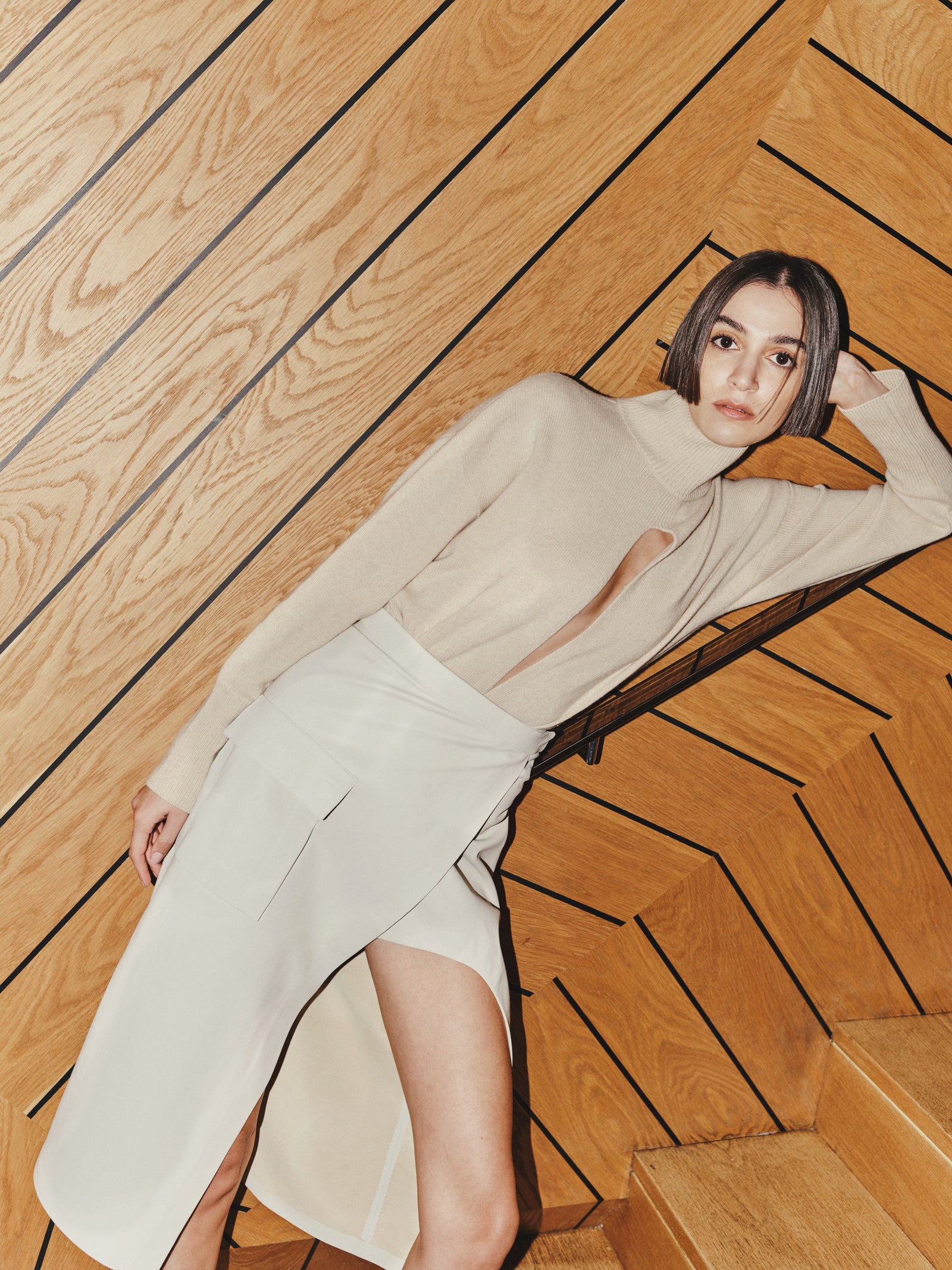 Slit Cashemere Jumper