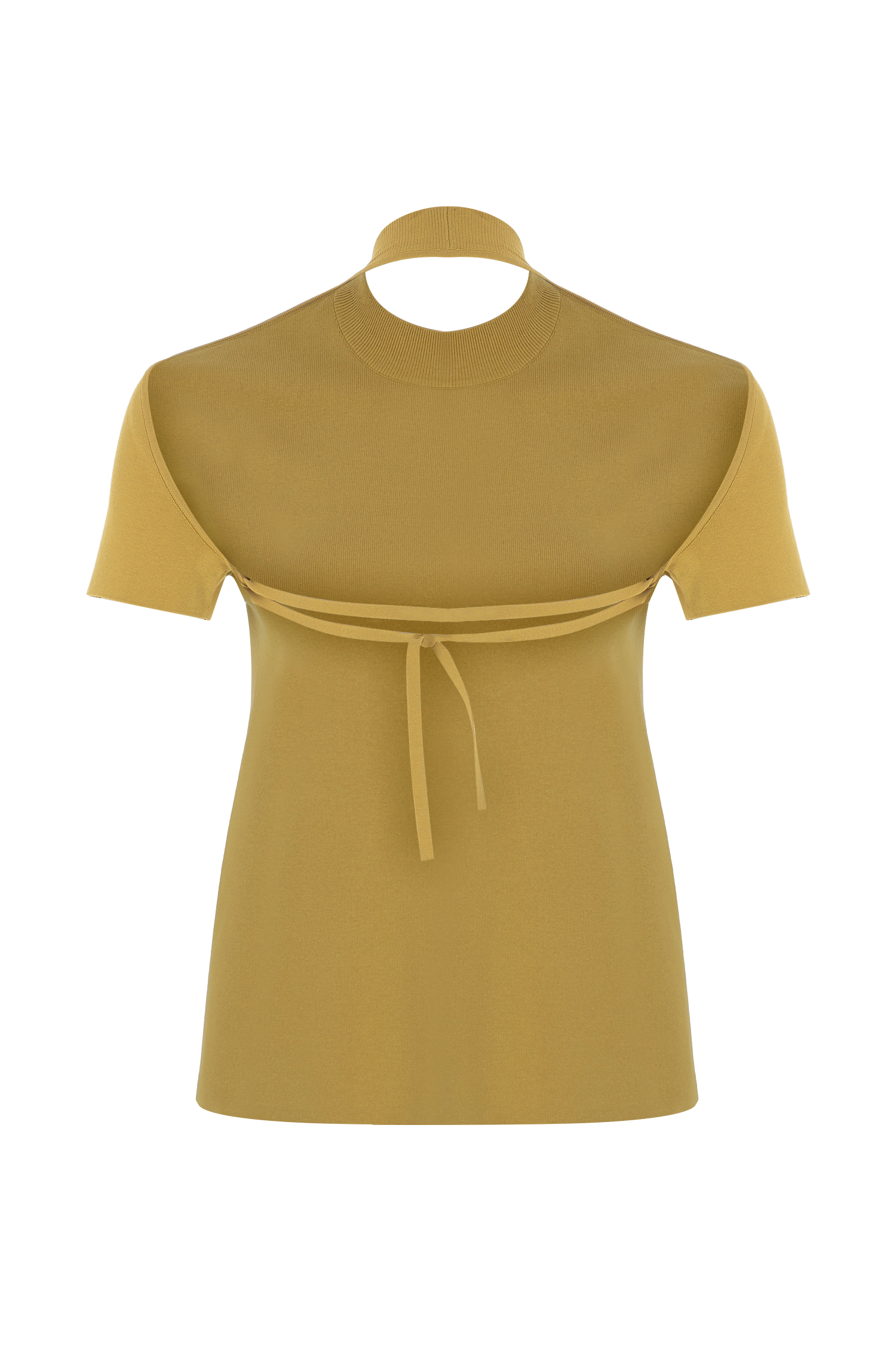 Backless Knit T Shirt