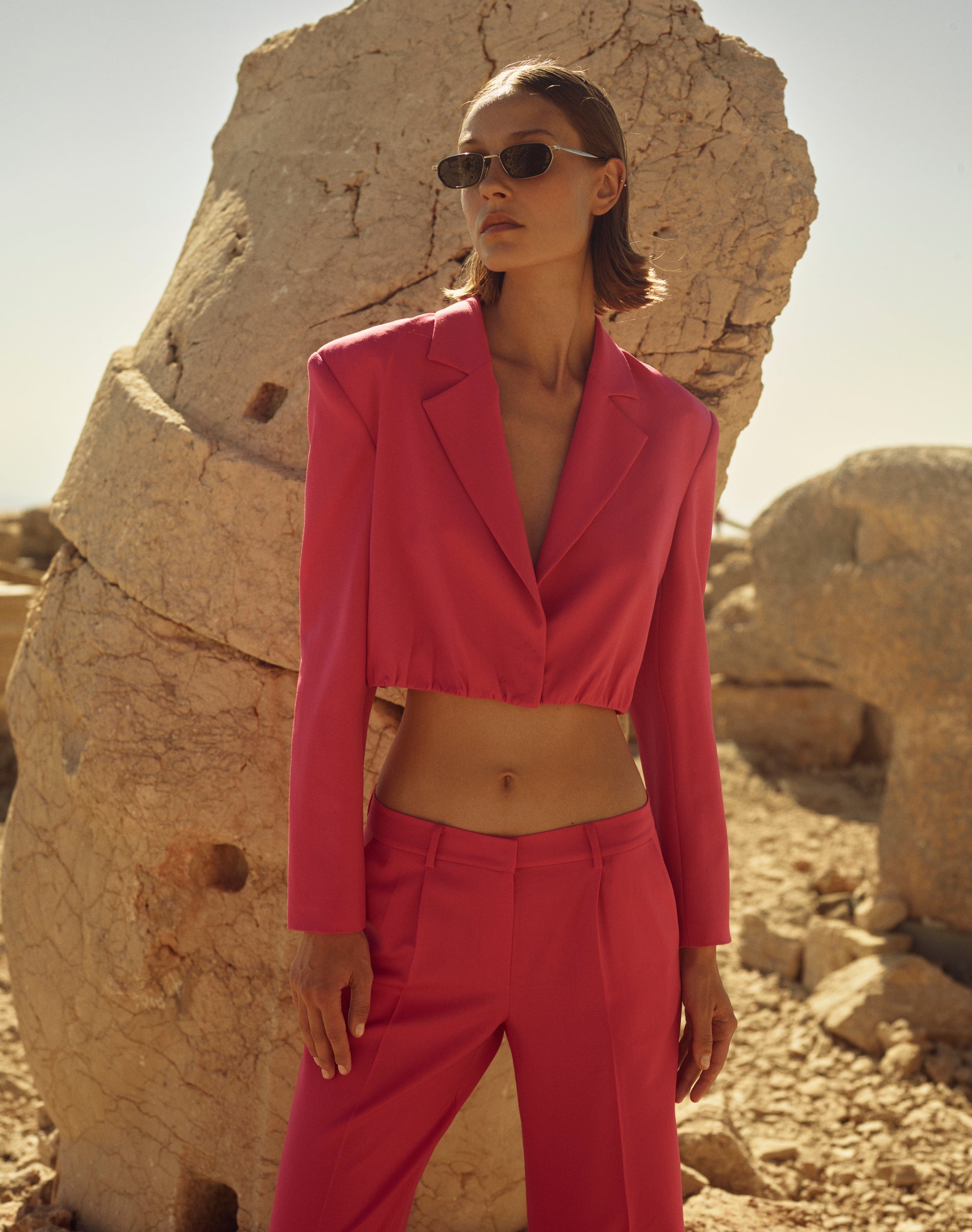 Low Waist Wool Pants