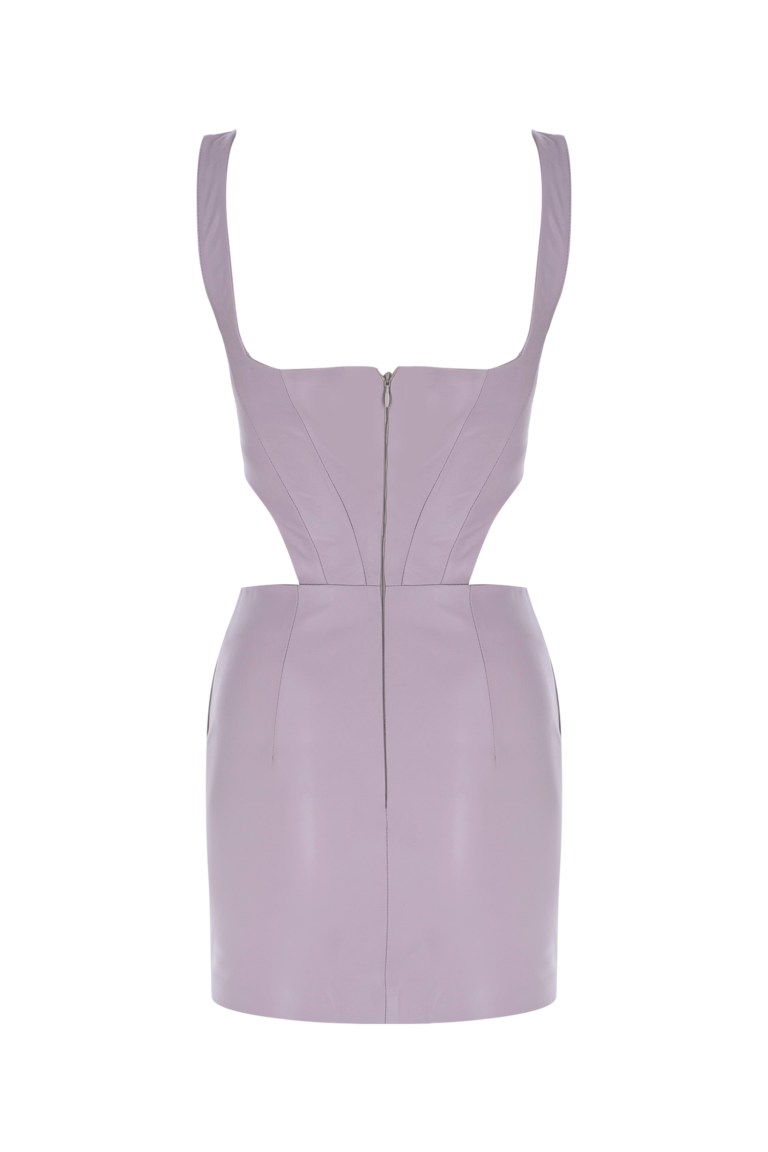 Cutout Leather Bodycon Dress