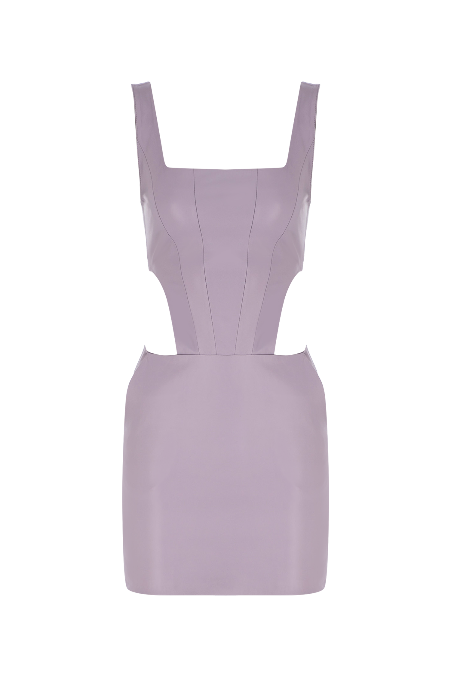 Cutout Leather Bodycon Dress