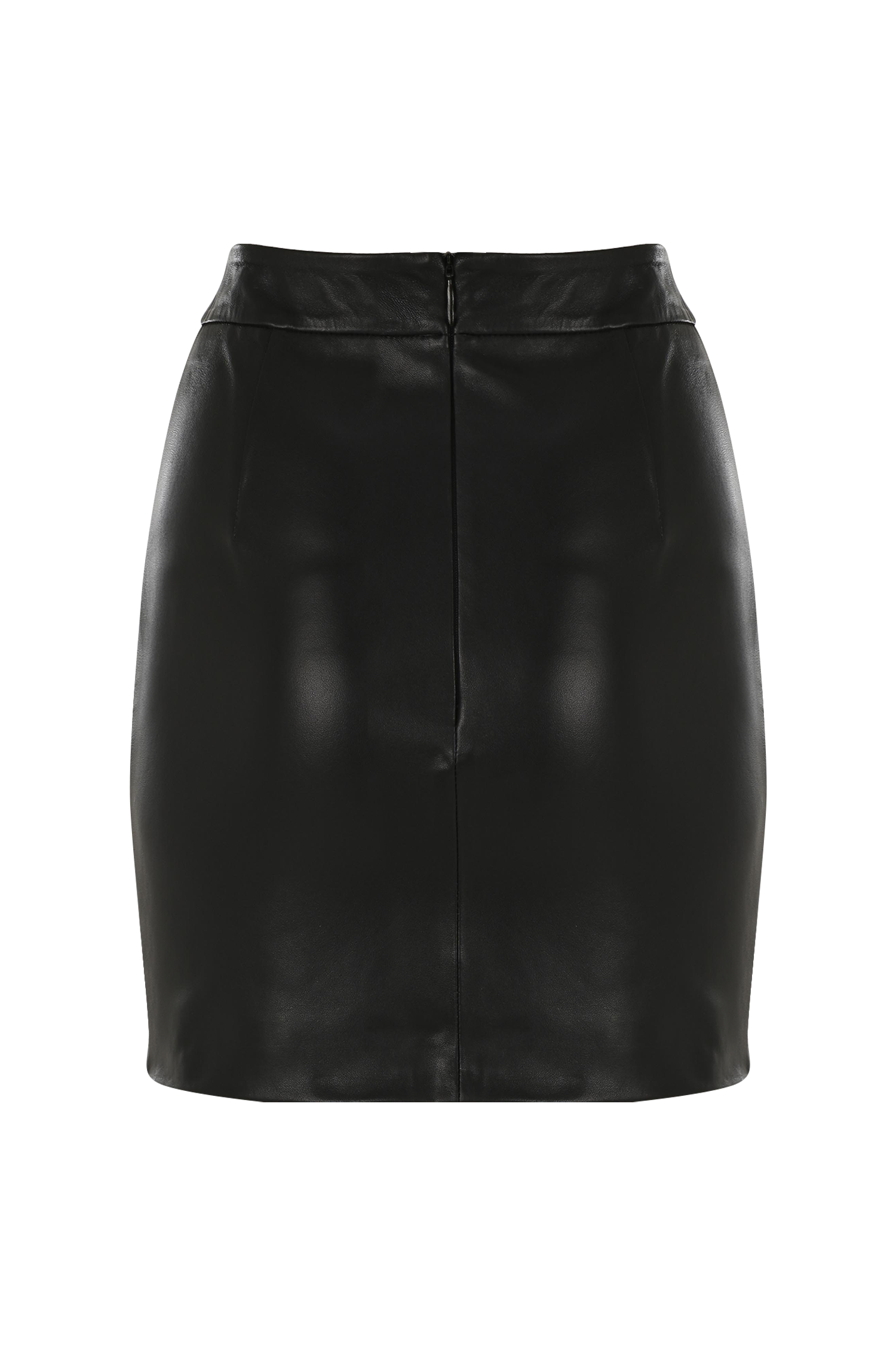 Pipe Mini Leather Skirt