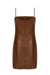 Spagetti Mini Leather Dress