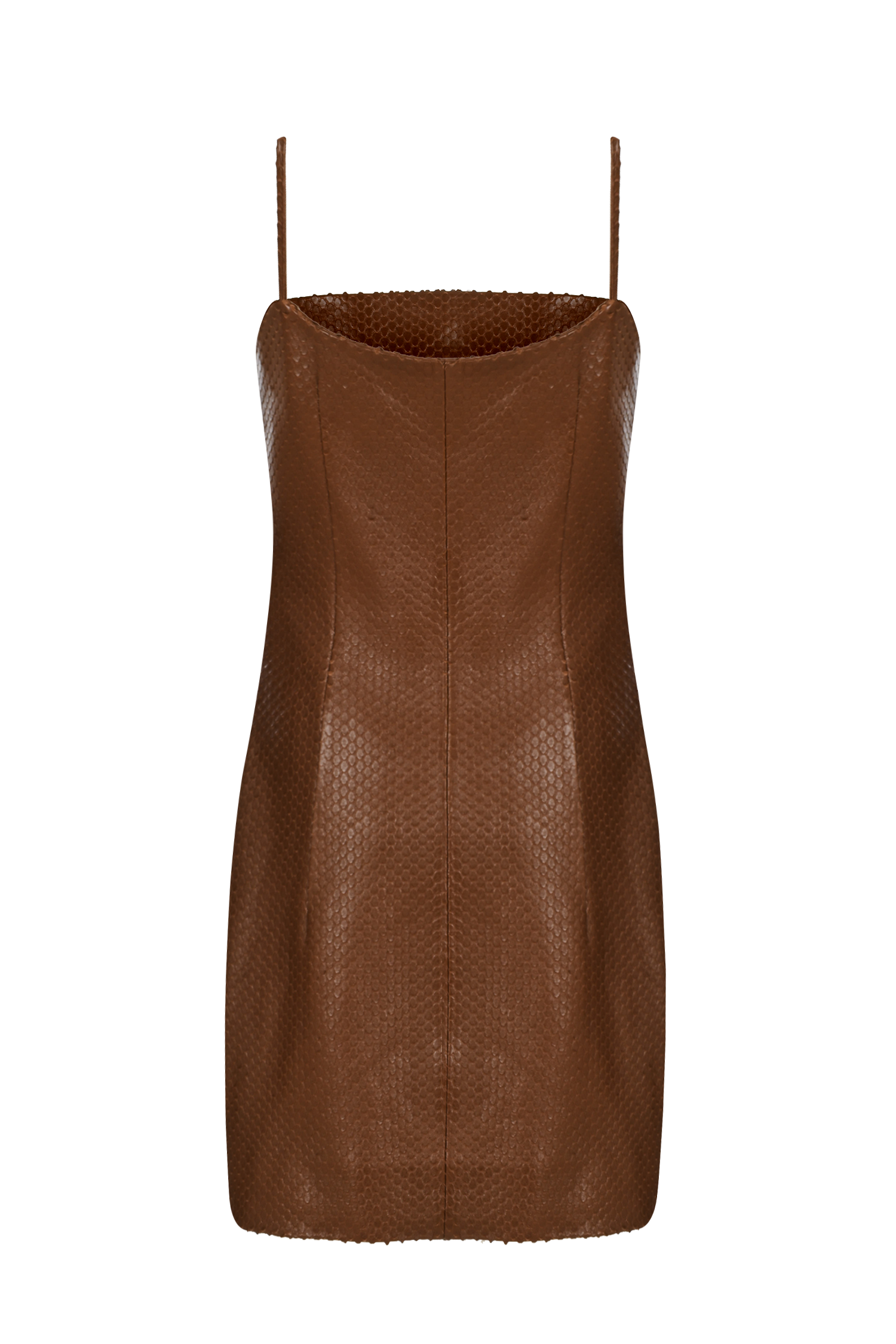 Spagetti Mini Leather Dress
