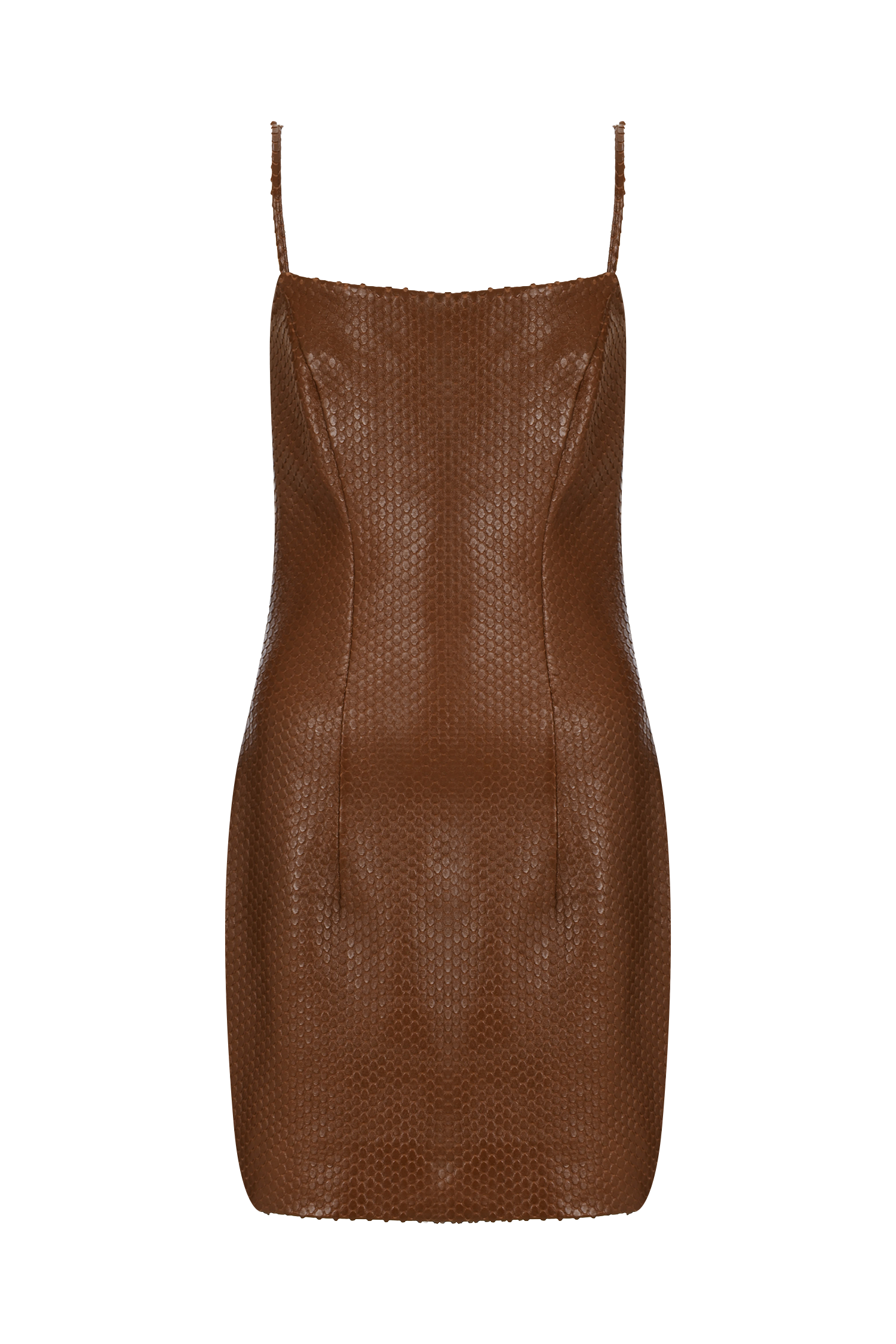 Spagetti Mini Leather Dress