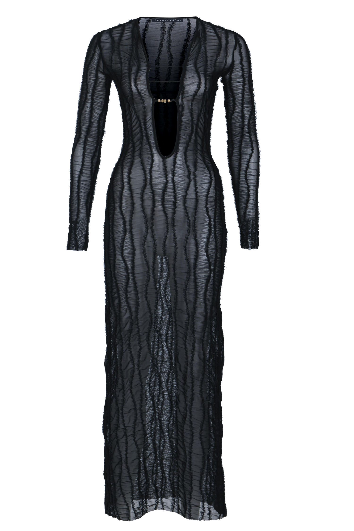 V Neck Midi Tulle Dress