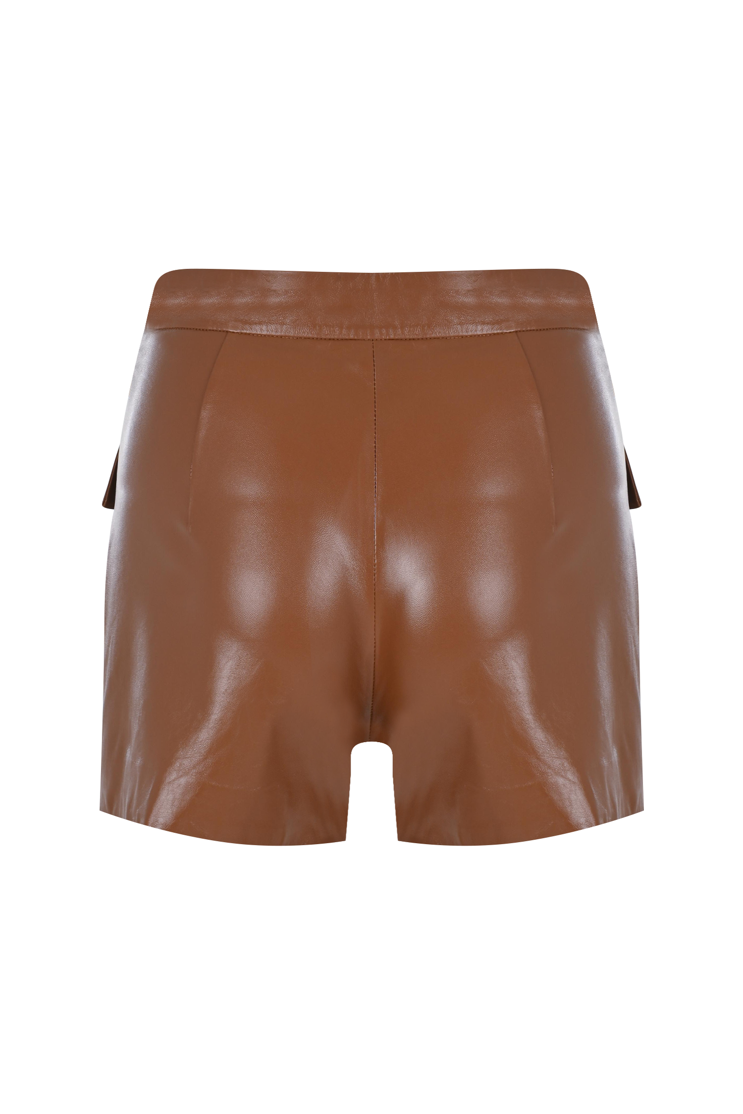 Cargo Leather Shorts
