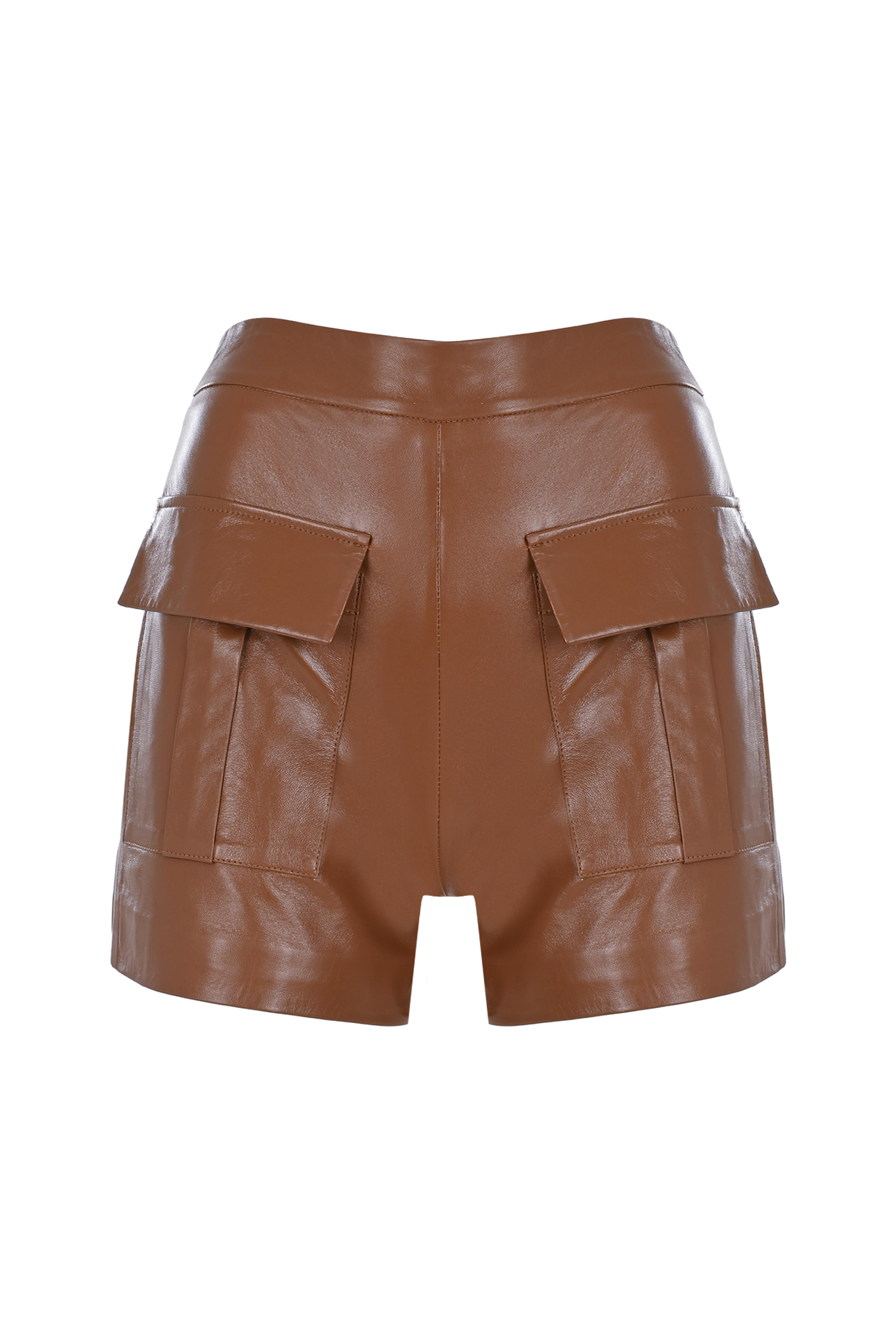 Cargo Leather Shorts