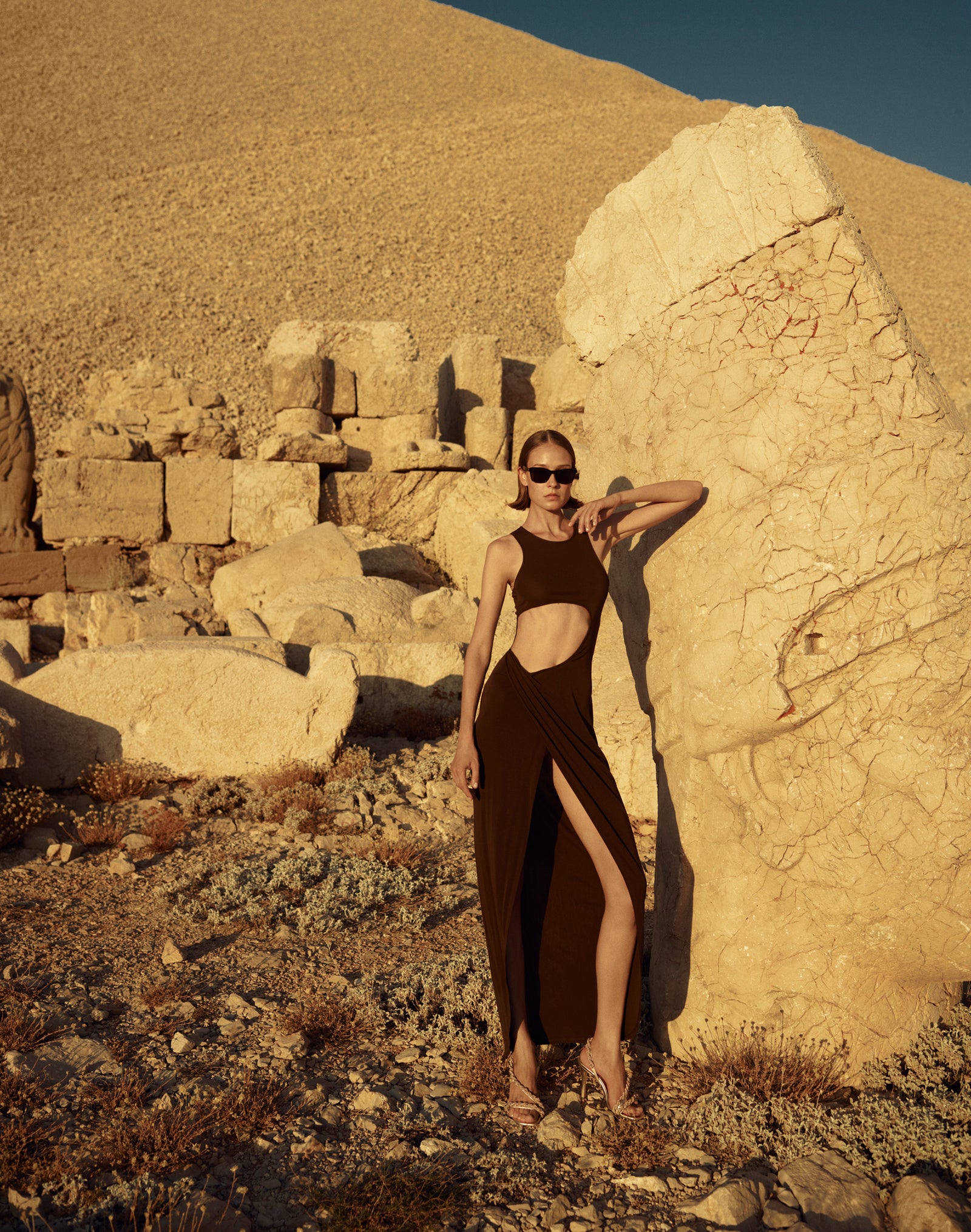 Halter neck cutout Jersey Dress