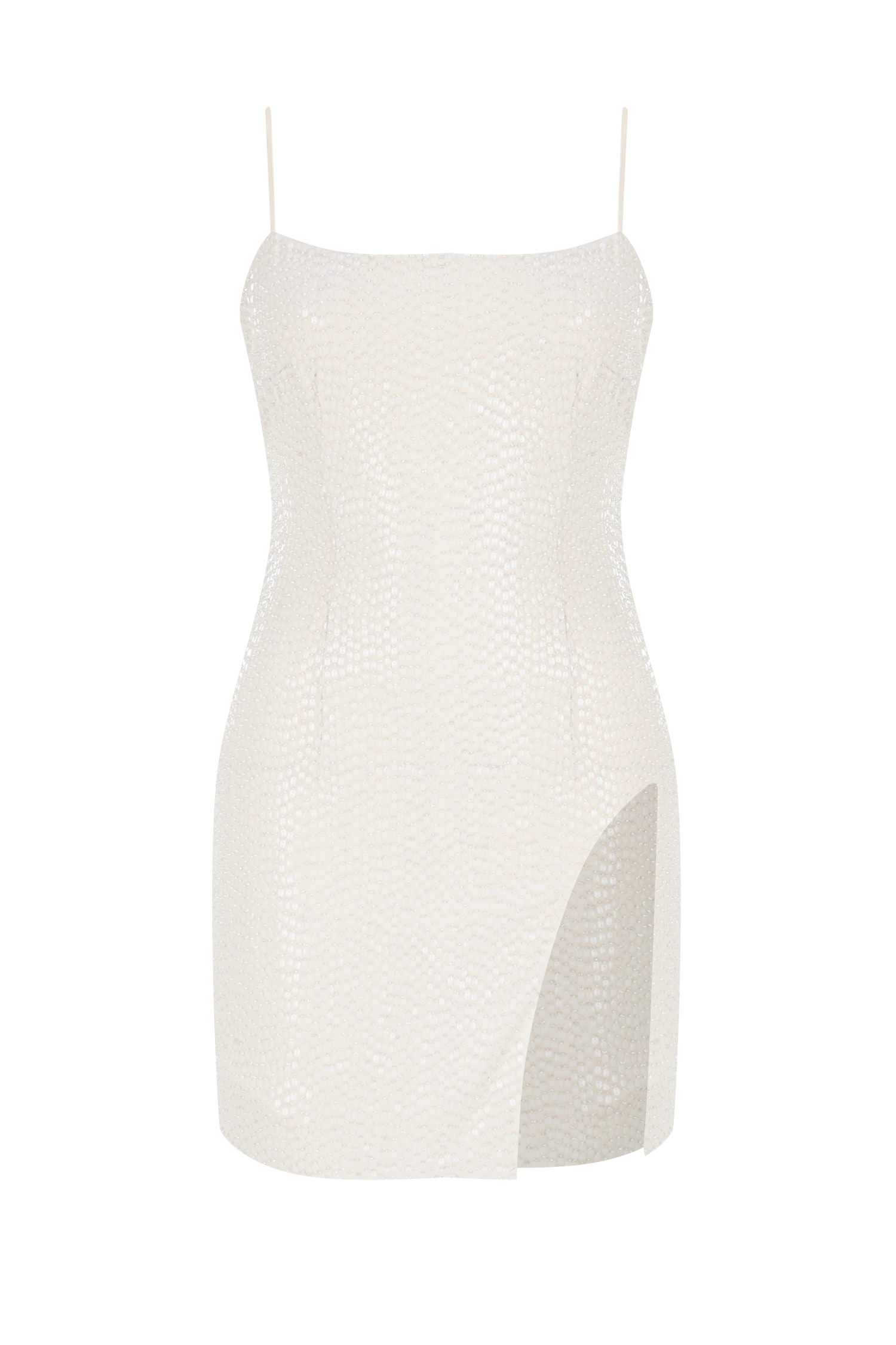 U Slit Mini Sequin Dress