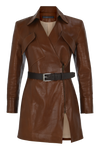 Leather Mini Jacket Dress