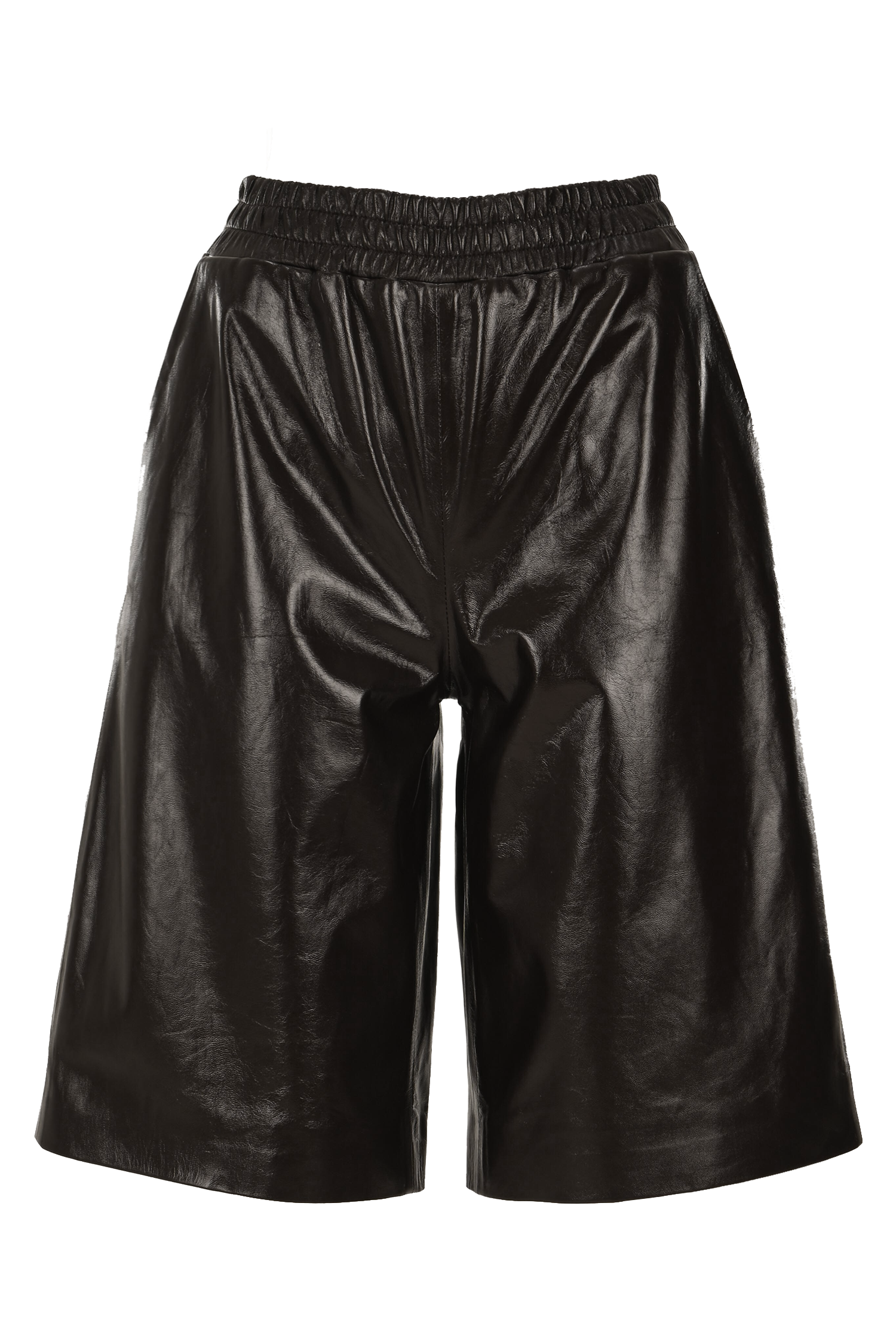 Boxy Leather Shorts