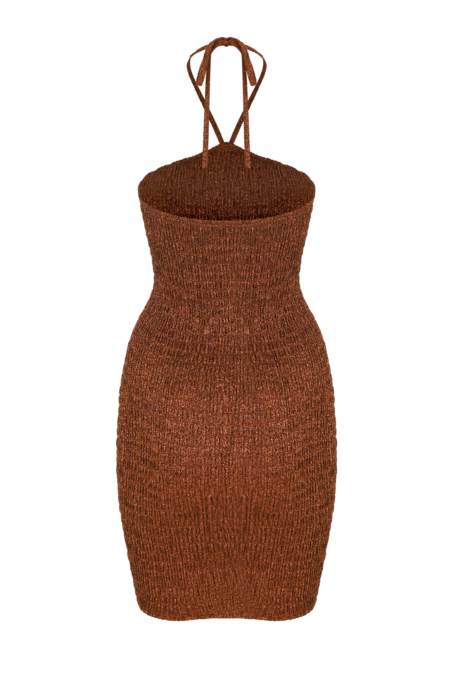 Mini Ruched Metalic Bodycon Dress