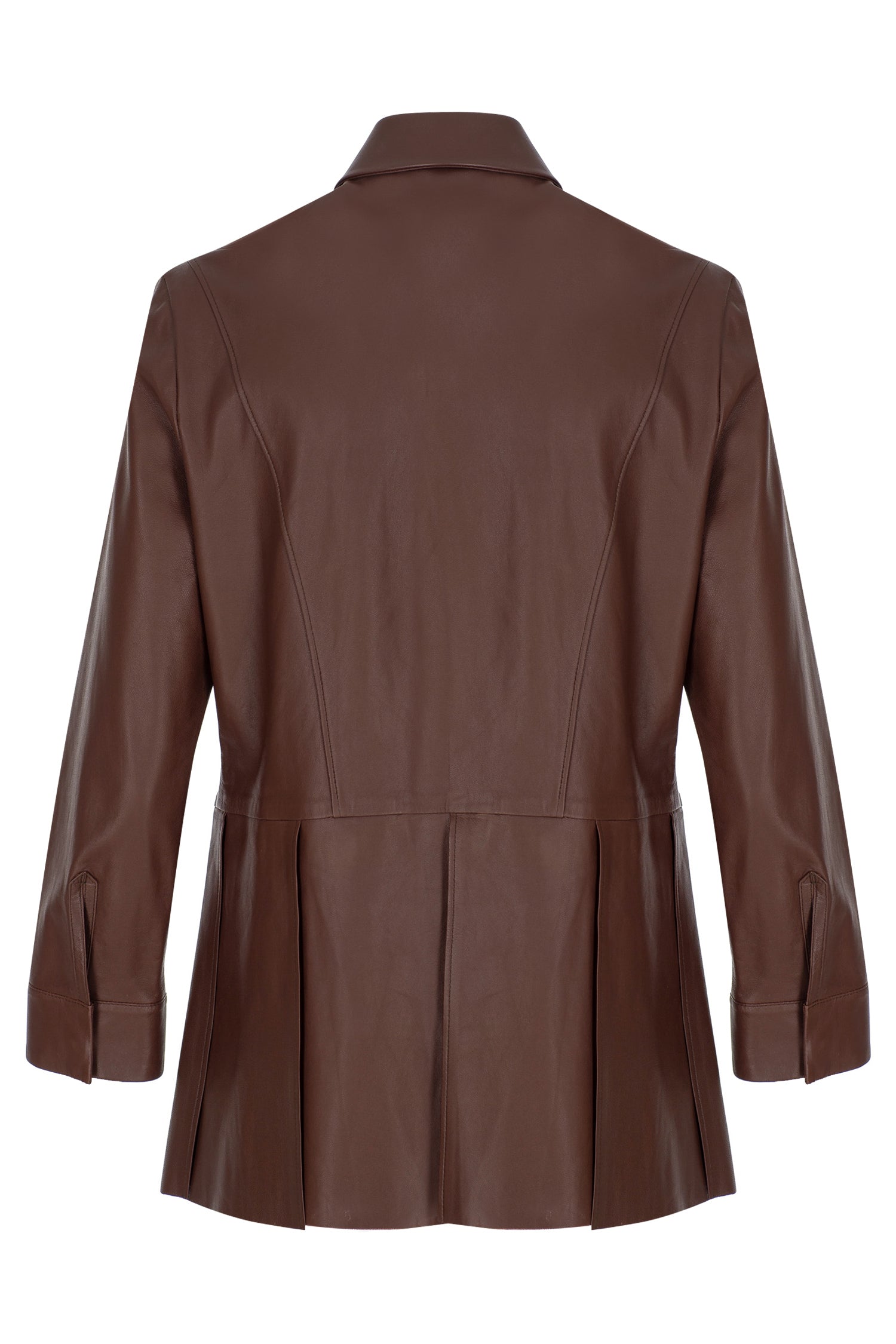 Peplum Leather Shirt