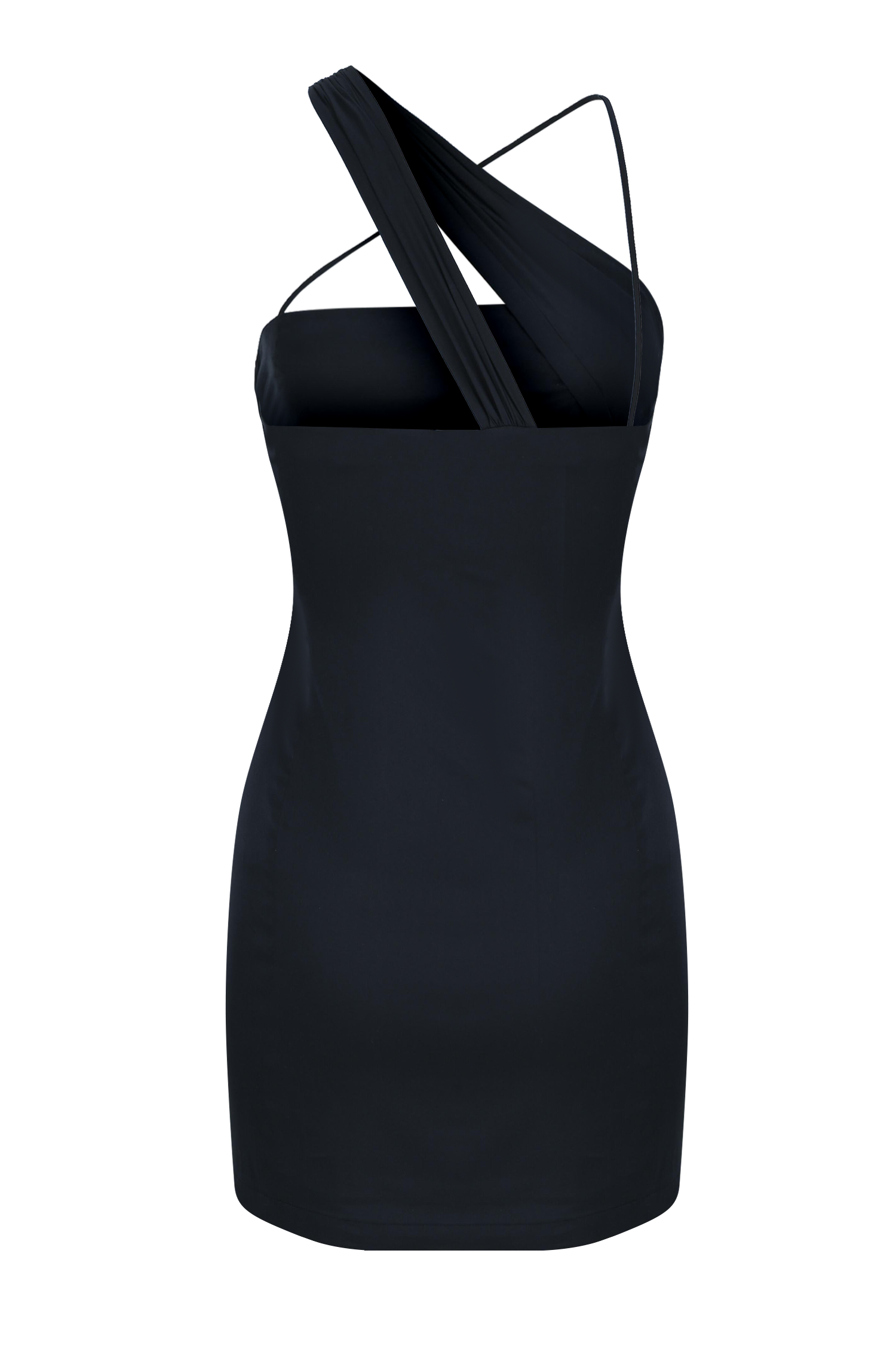 Asymmetric X Cotton
Mini Dress