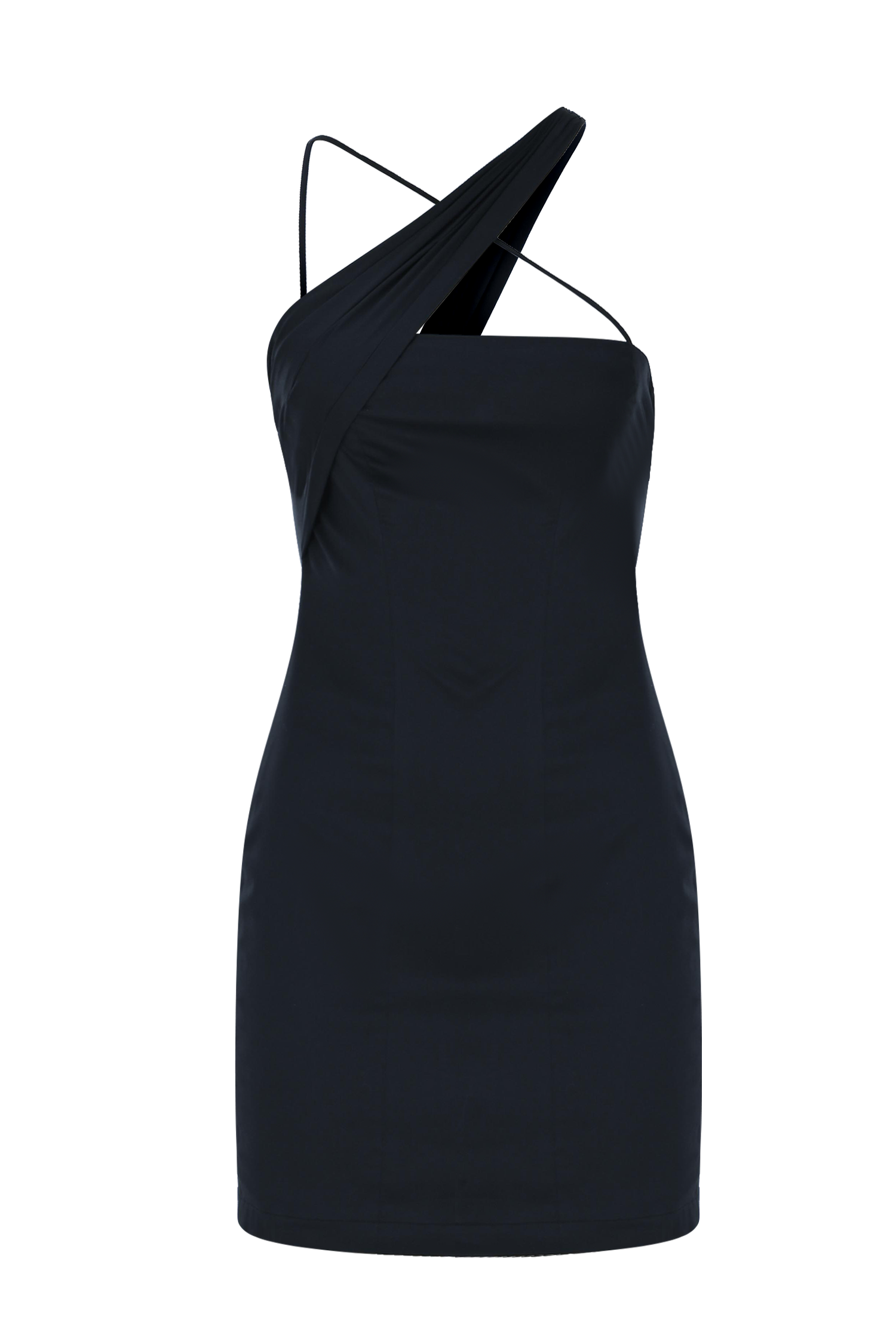 Asymmetric X Cotton
Mini Dress