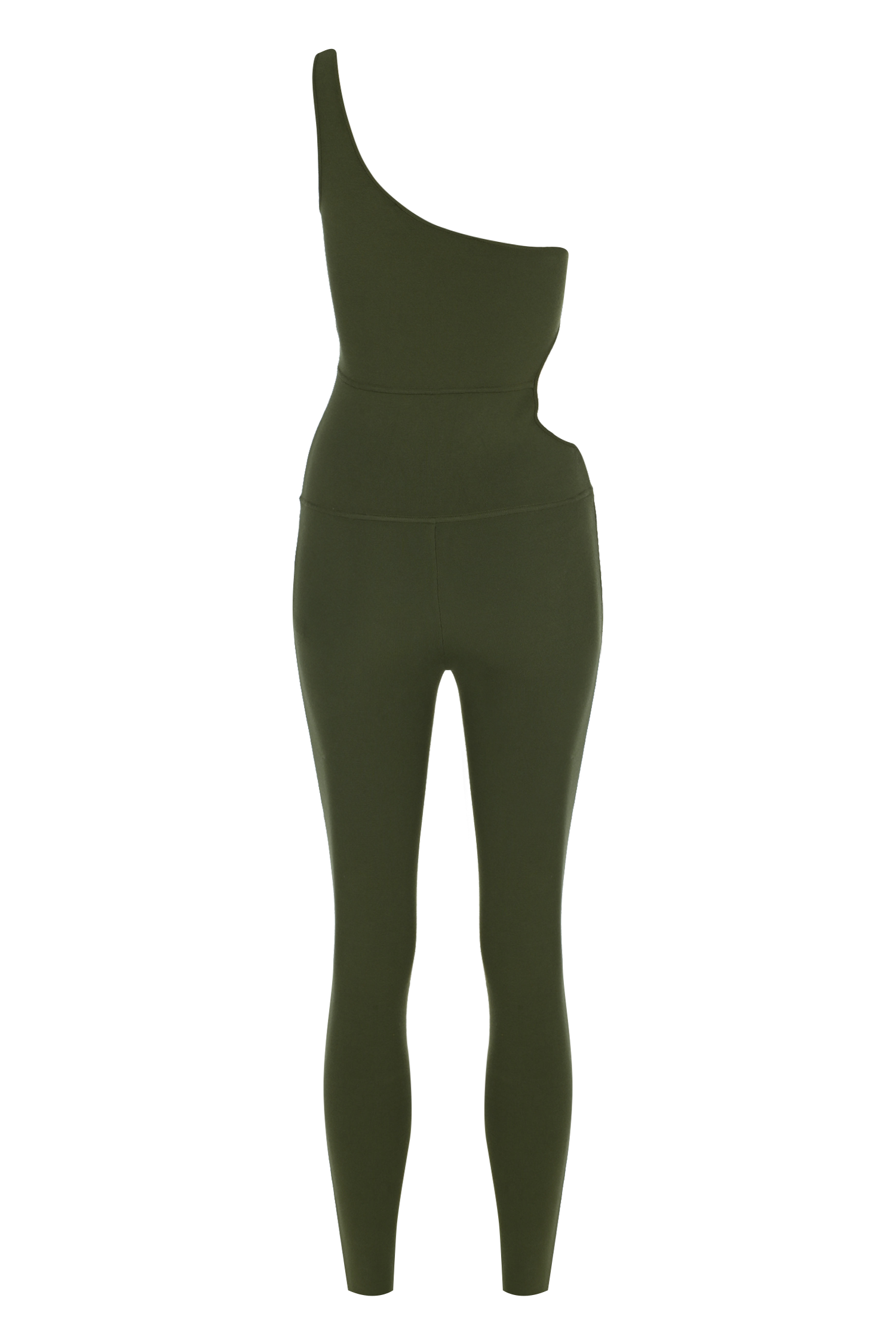 One Shoulder Knit Catsuit