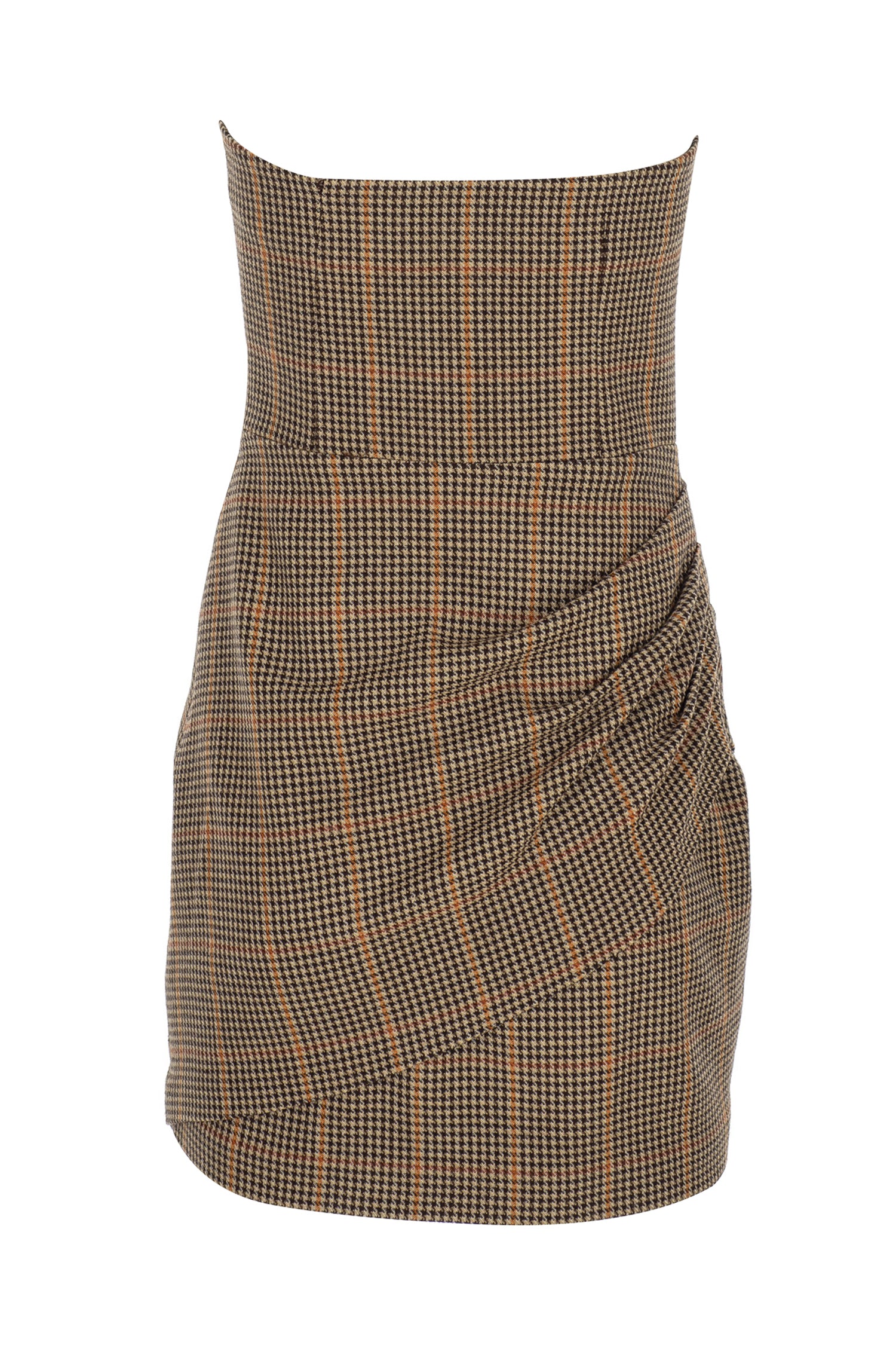 Strapless Mini Wool Dress