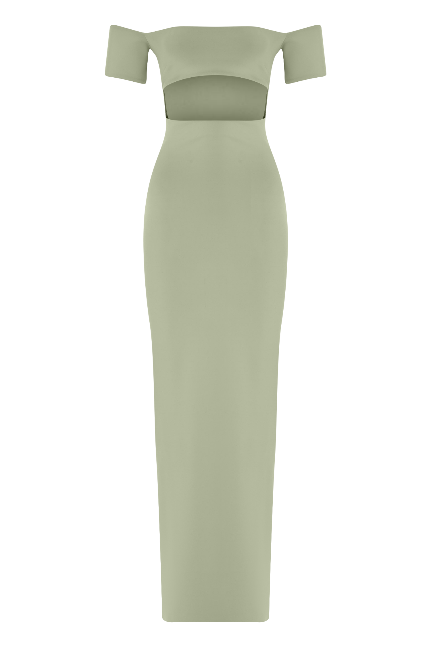 Off The Shoulder Scuba Maxi Dress