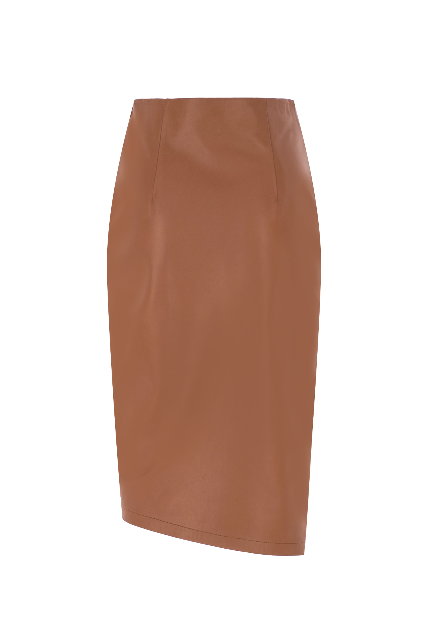 Wrap Leather Skirt