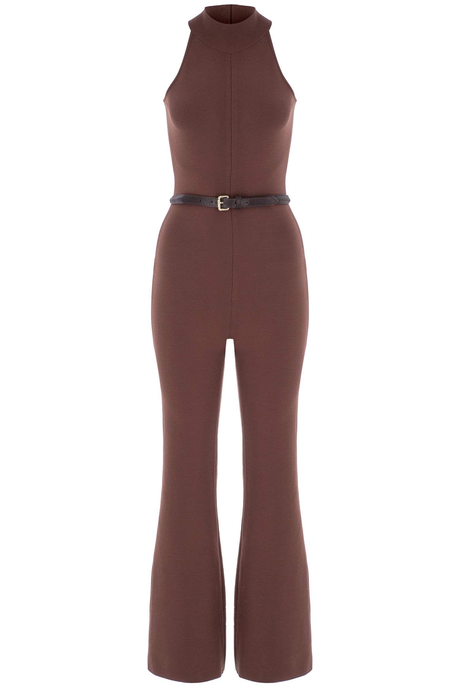 Seventies Knit Jumpsuit With Belt