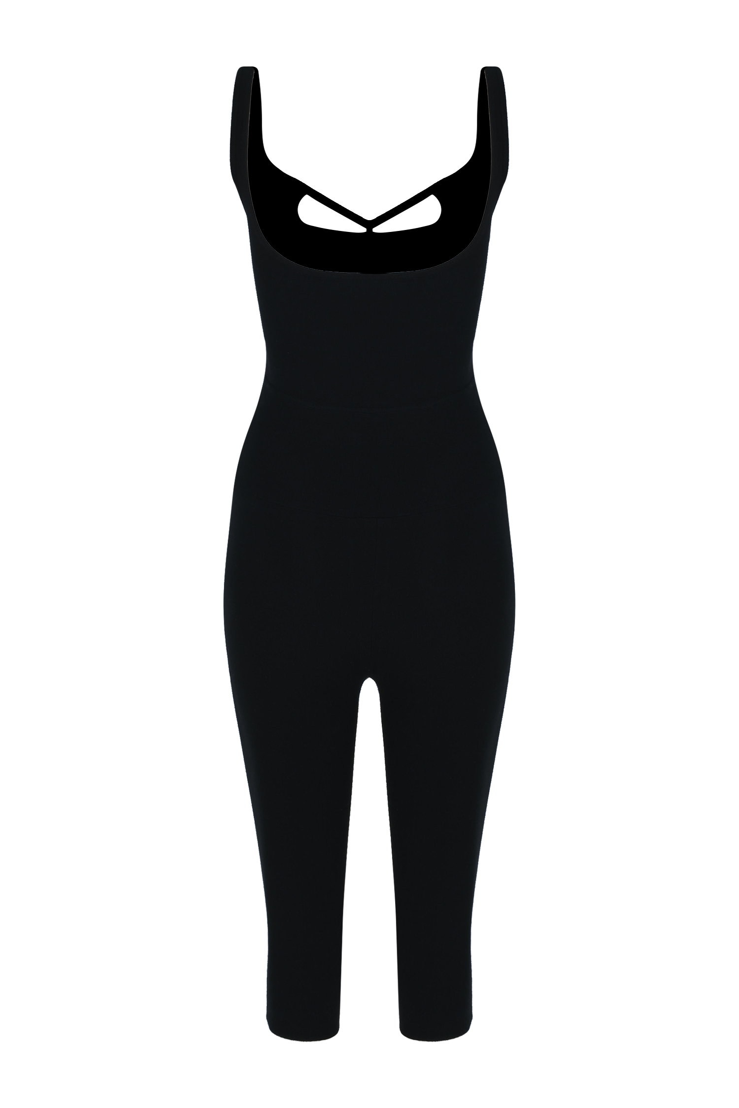 Cutout 3/4 Knit Catsuit