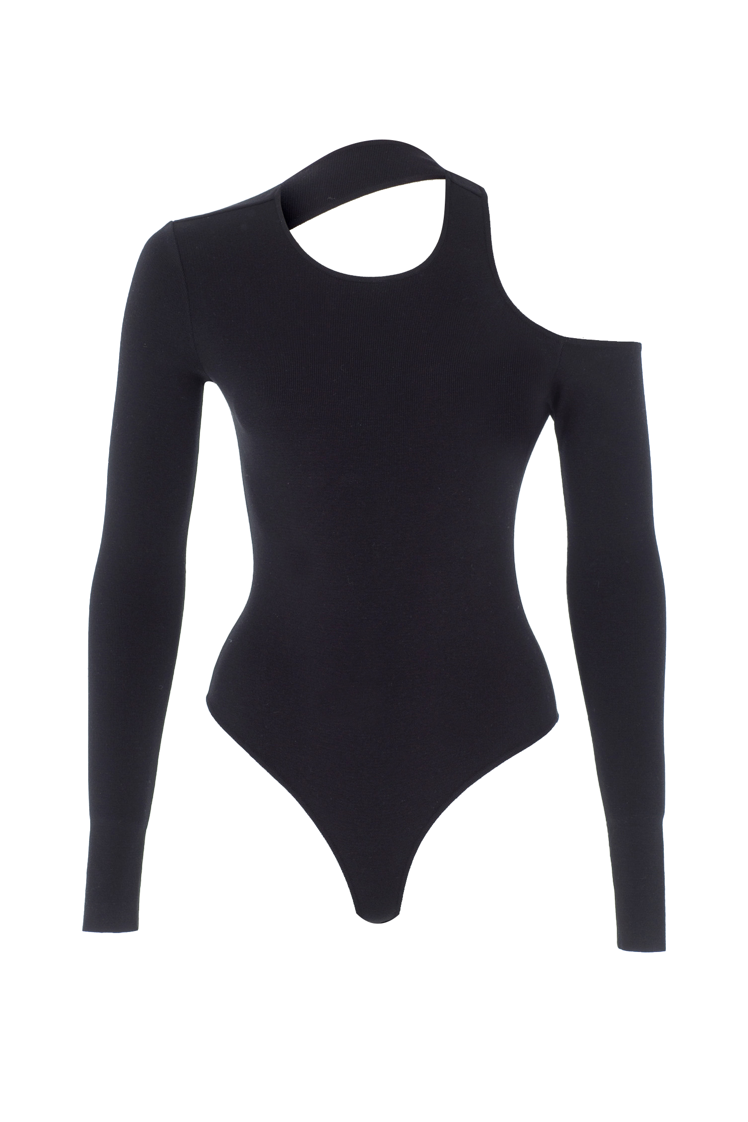 Cutout Shoulder Knit Bodysuit