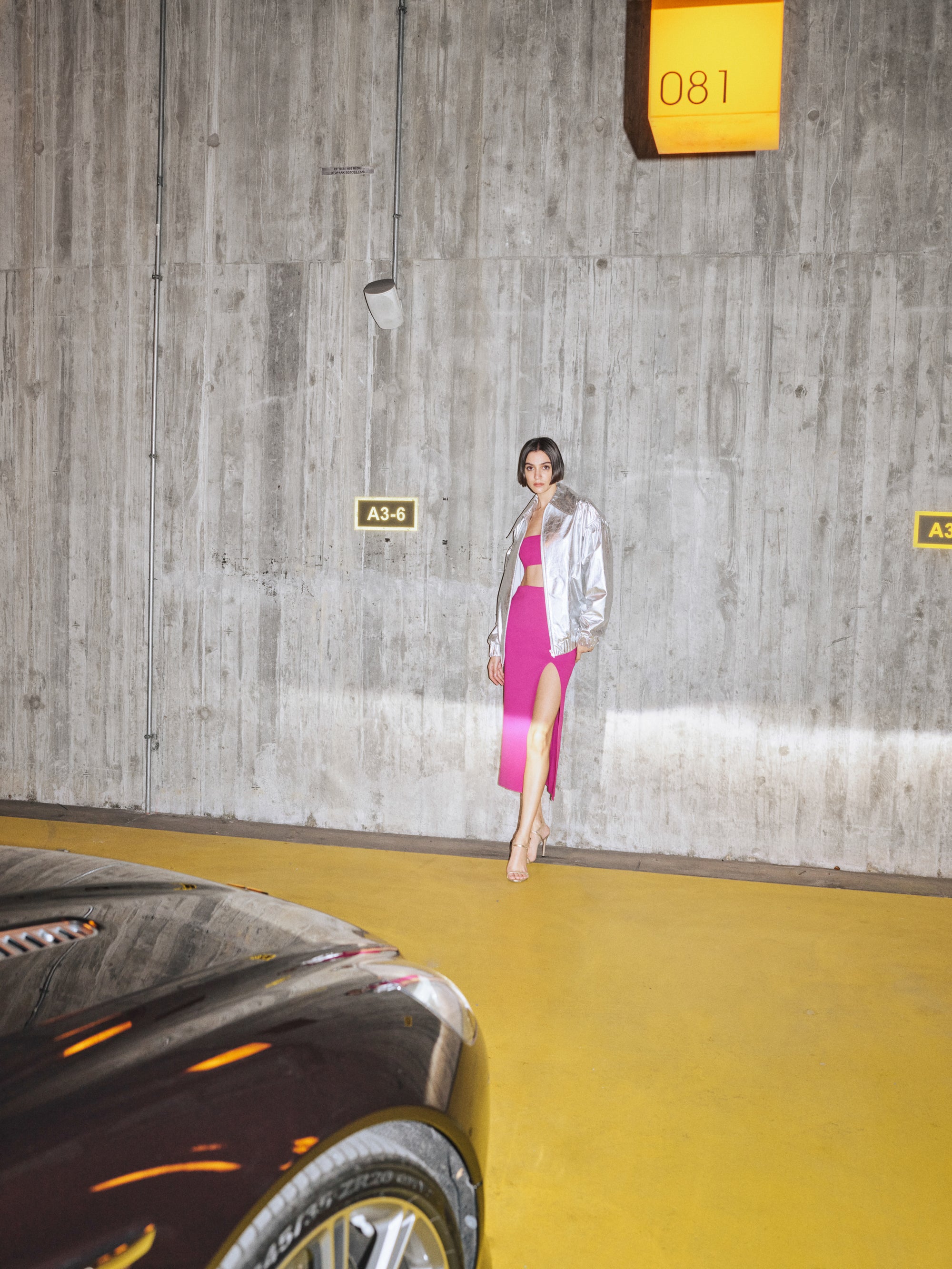 Oversize Leather Bomber Jacket