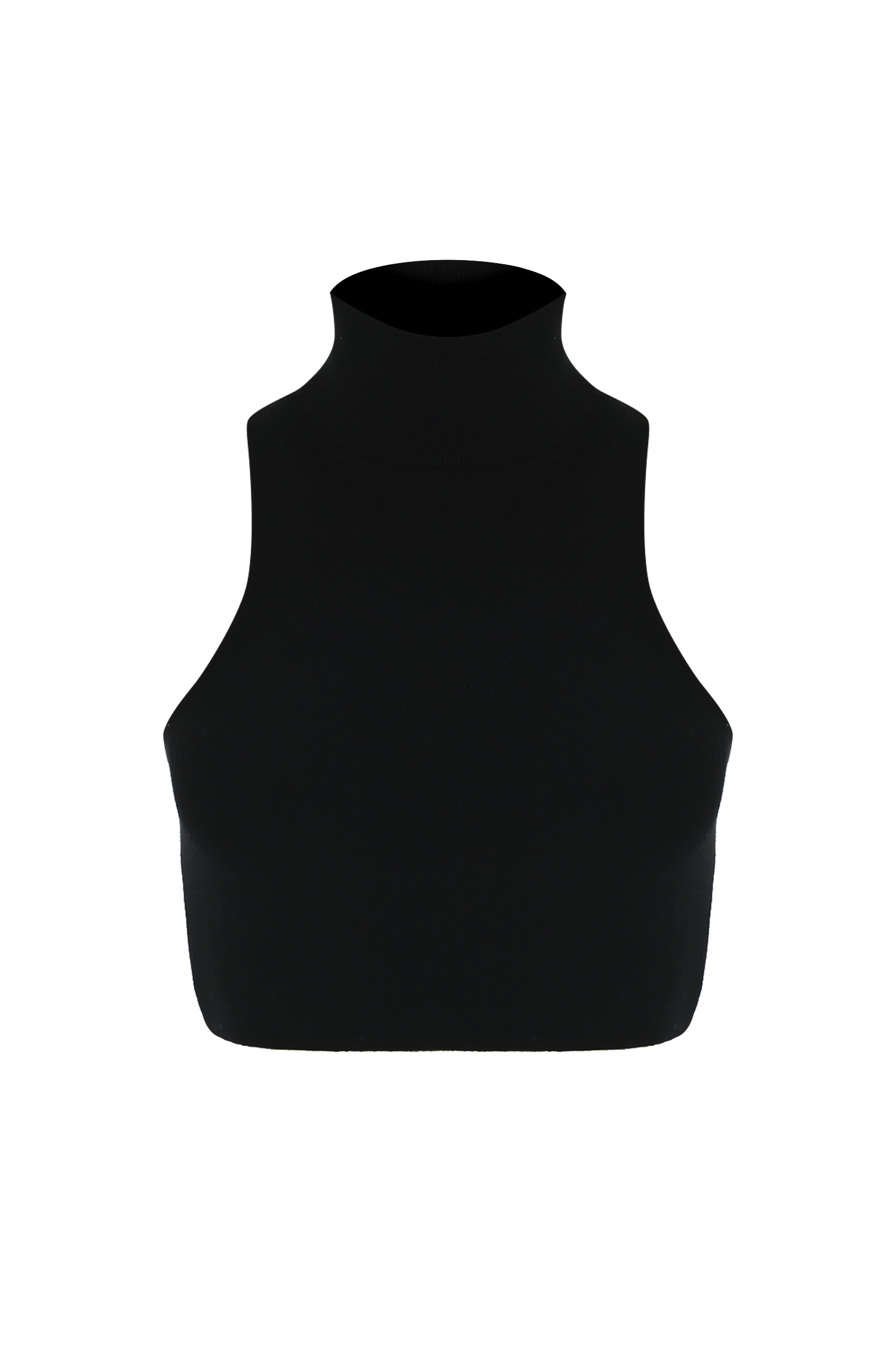 Halterneck Knit Crop Top