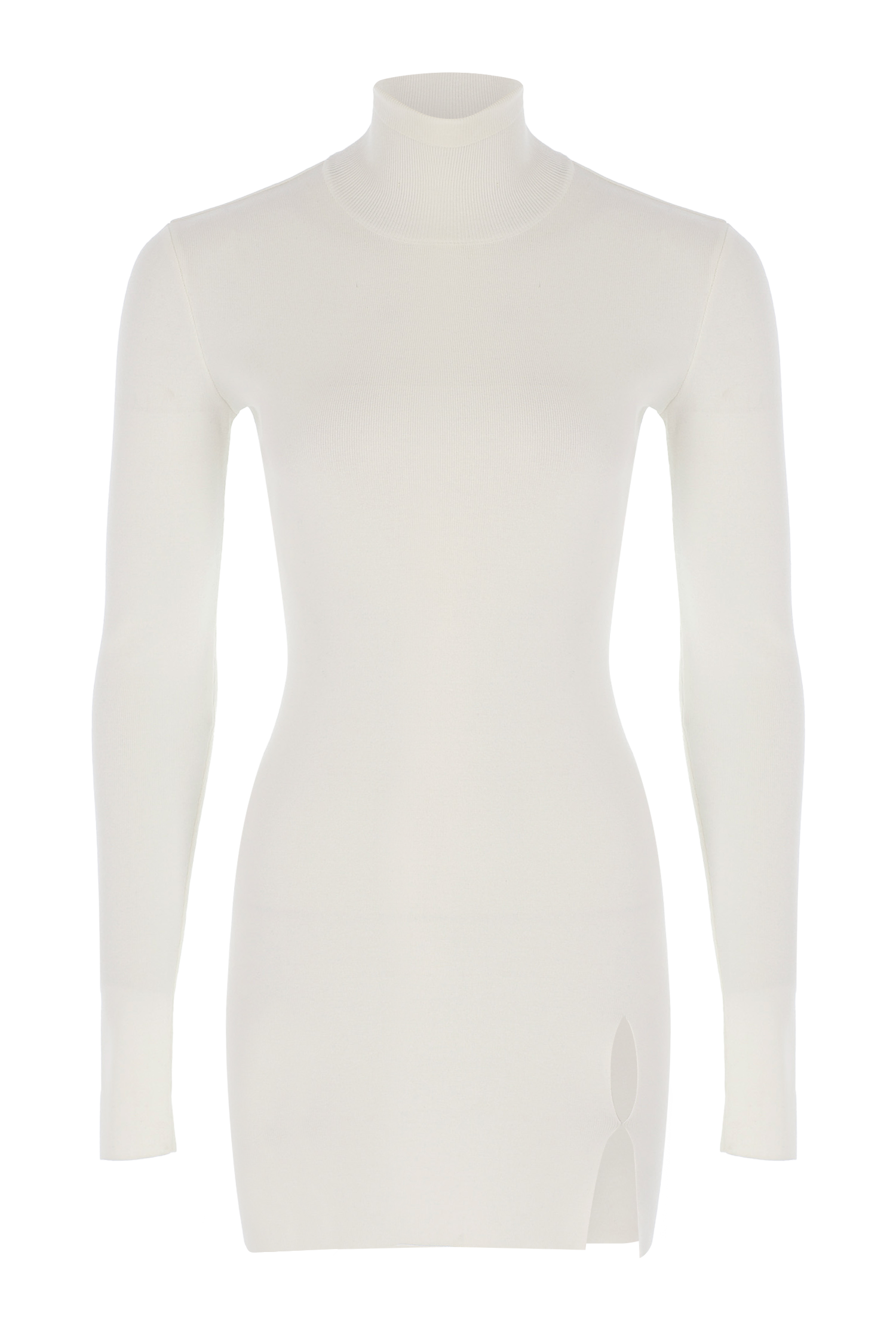 Drop-Slit Mini Dress