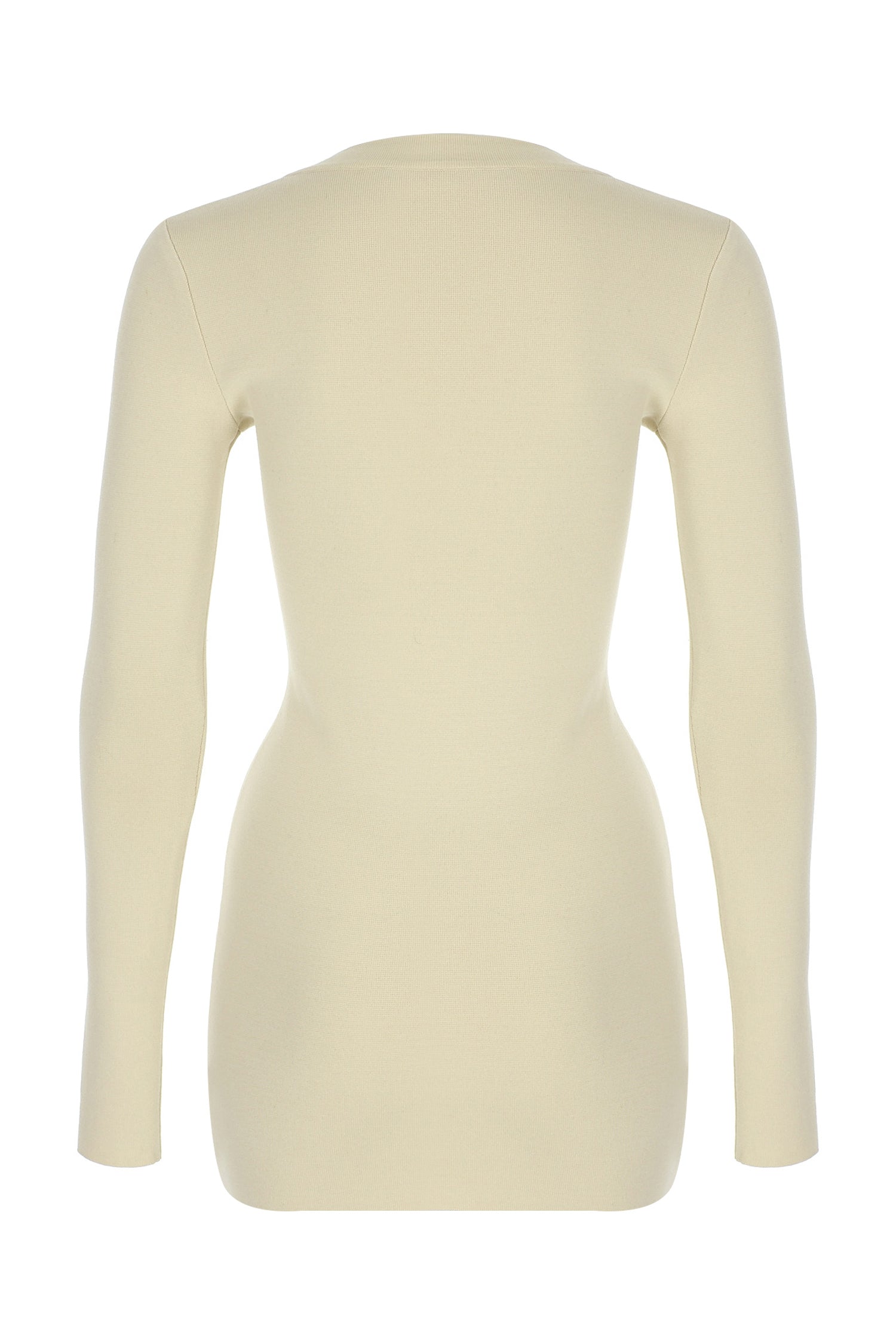 V Neck Mini Knit Dress