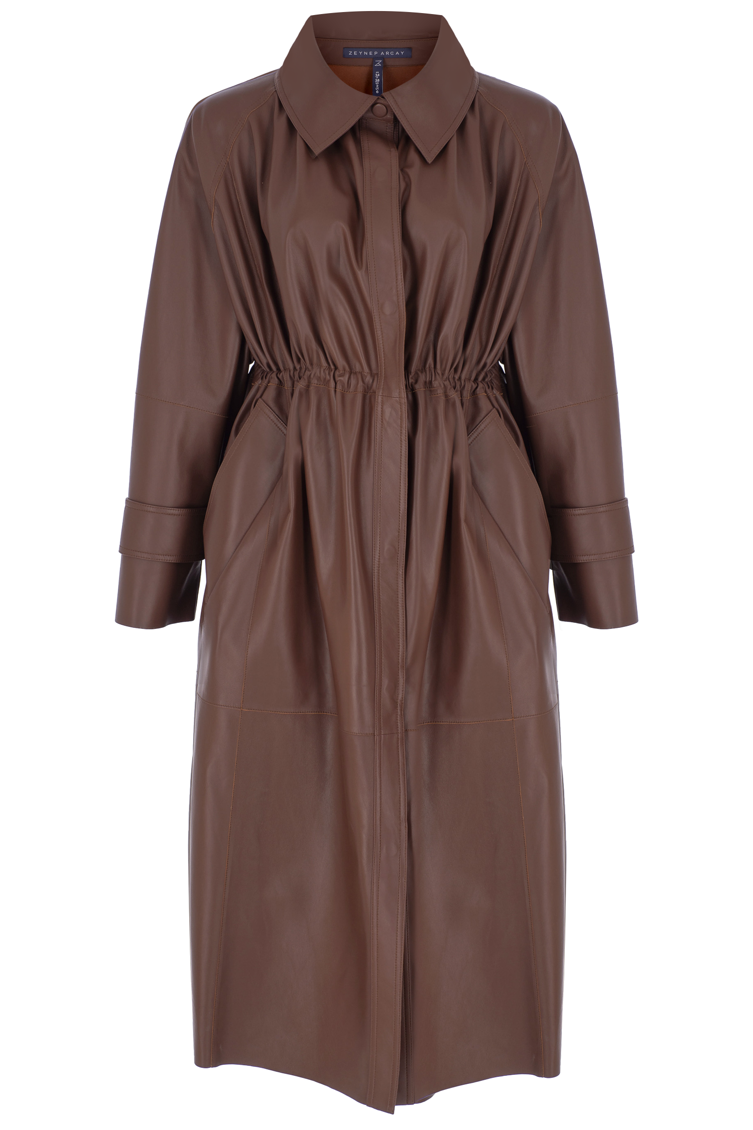 Overszied Leather Trench