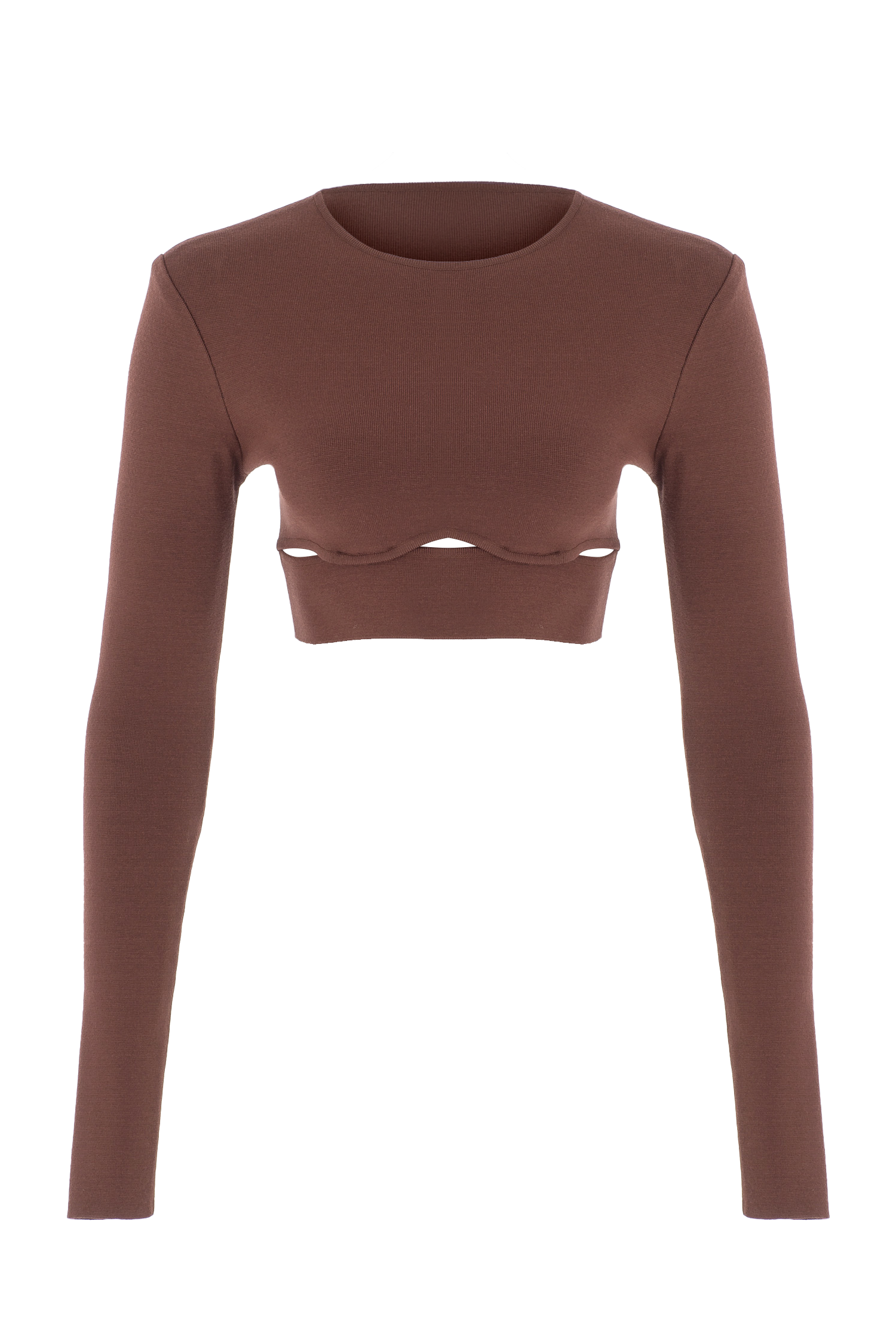 Cut Out Knit Crop Top