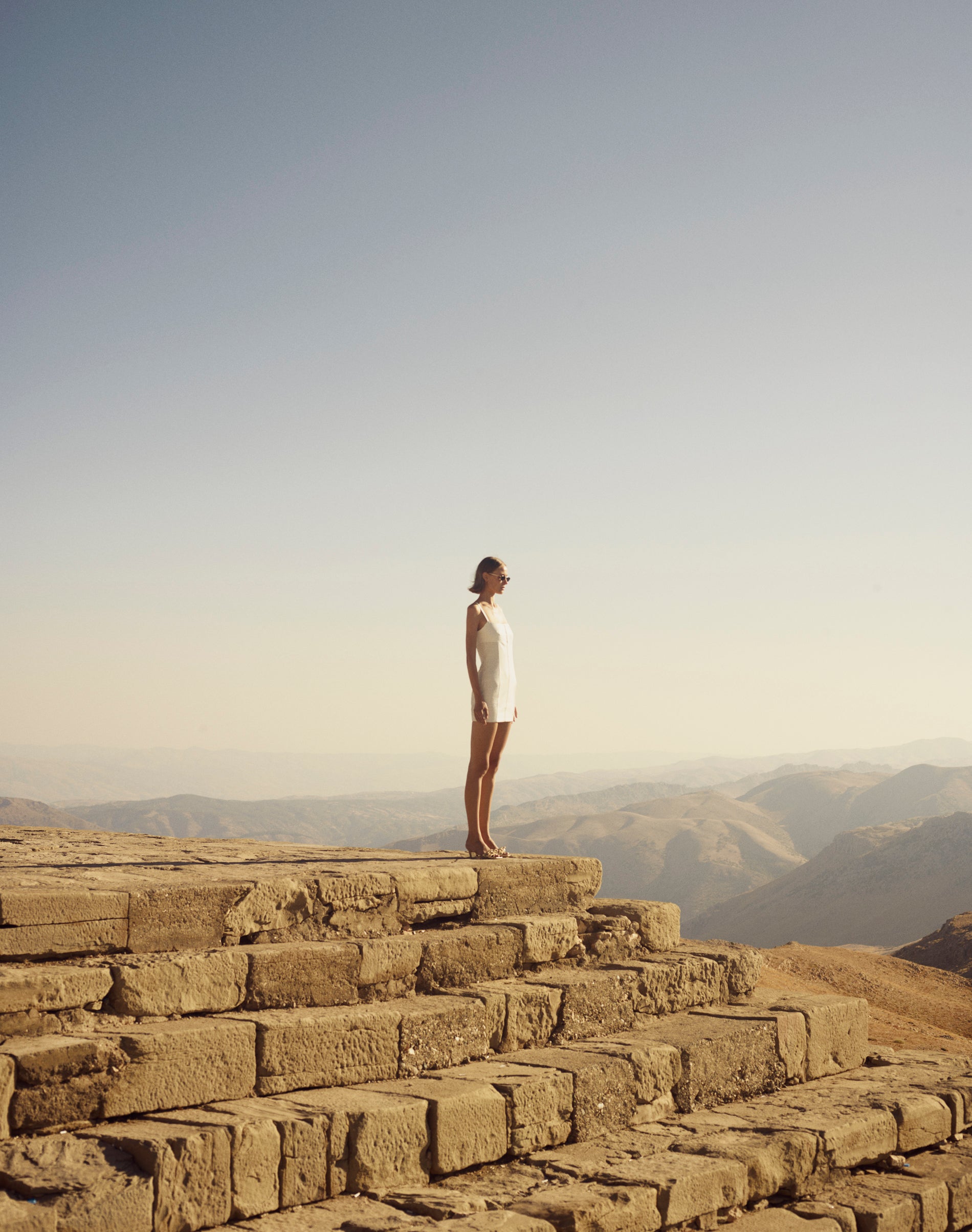 Braid Leather Mini Dress