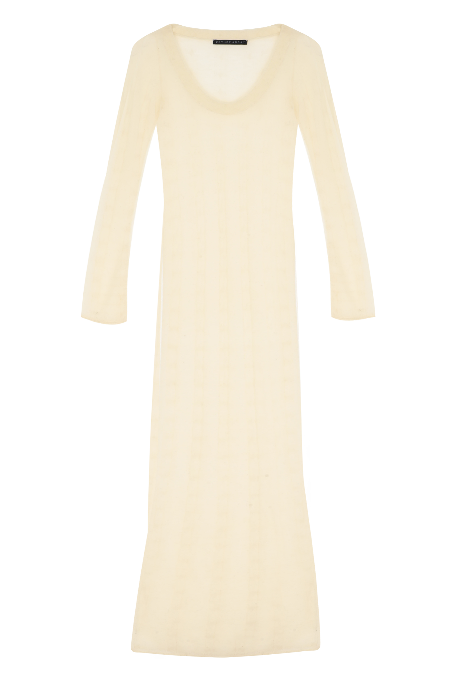 Sheer Mohair Braid Maxi Dress