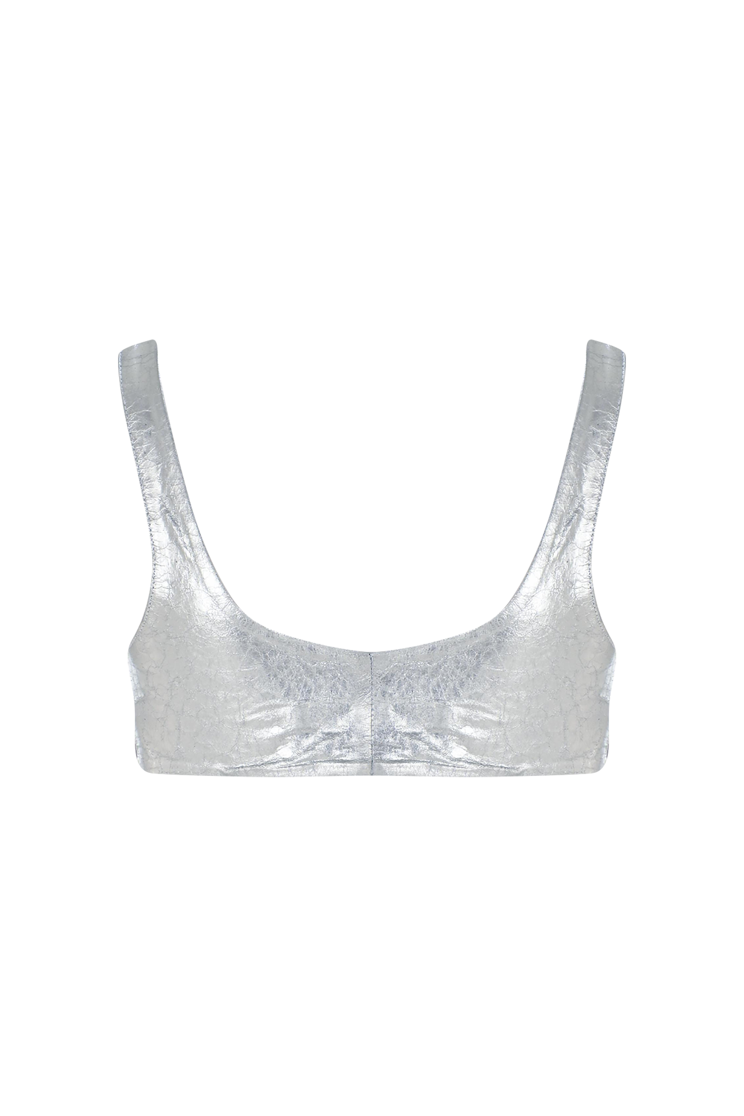 Leather Crop Tank Top