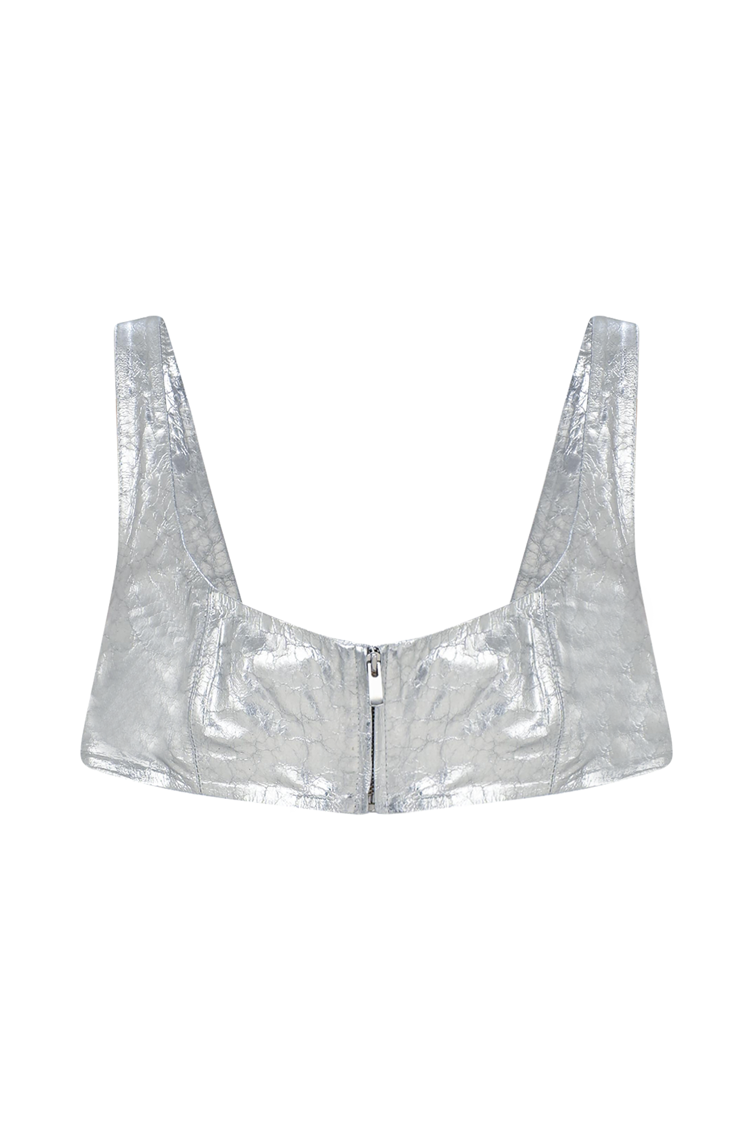 Leather Crop Tank Top