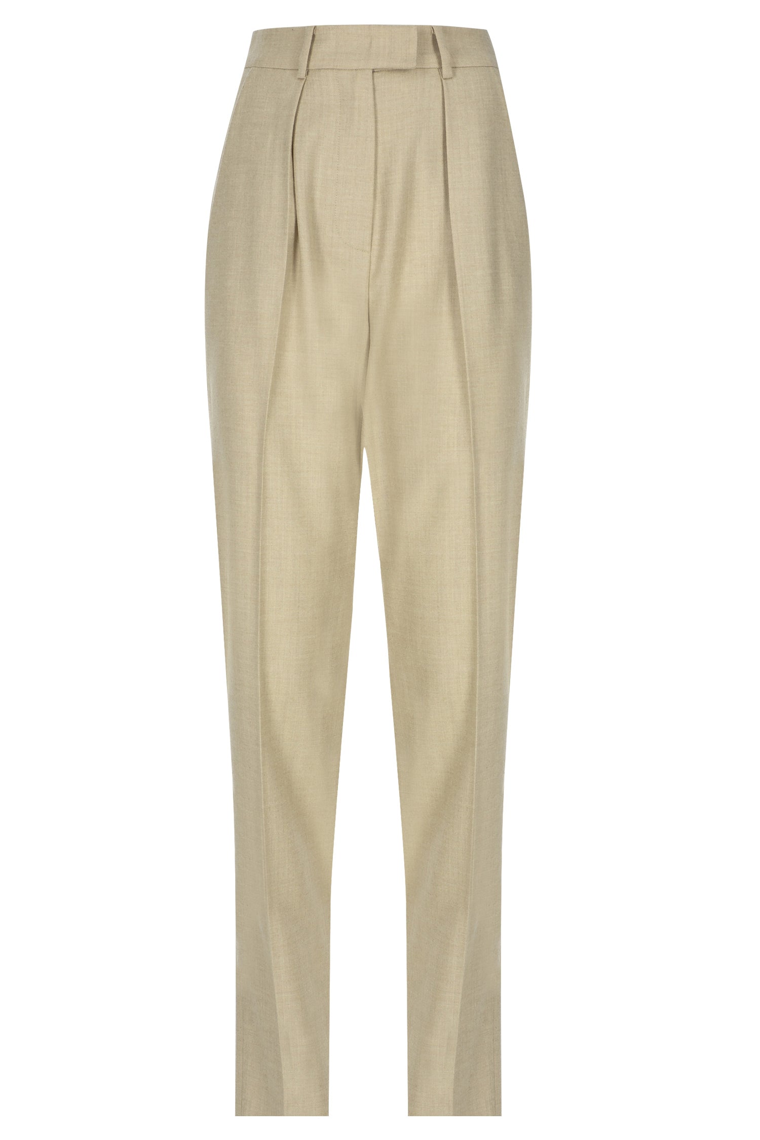 Pleated Wool Pants