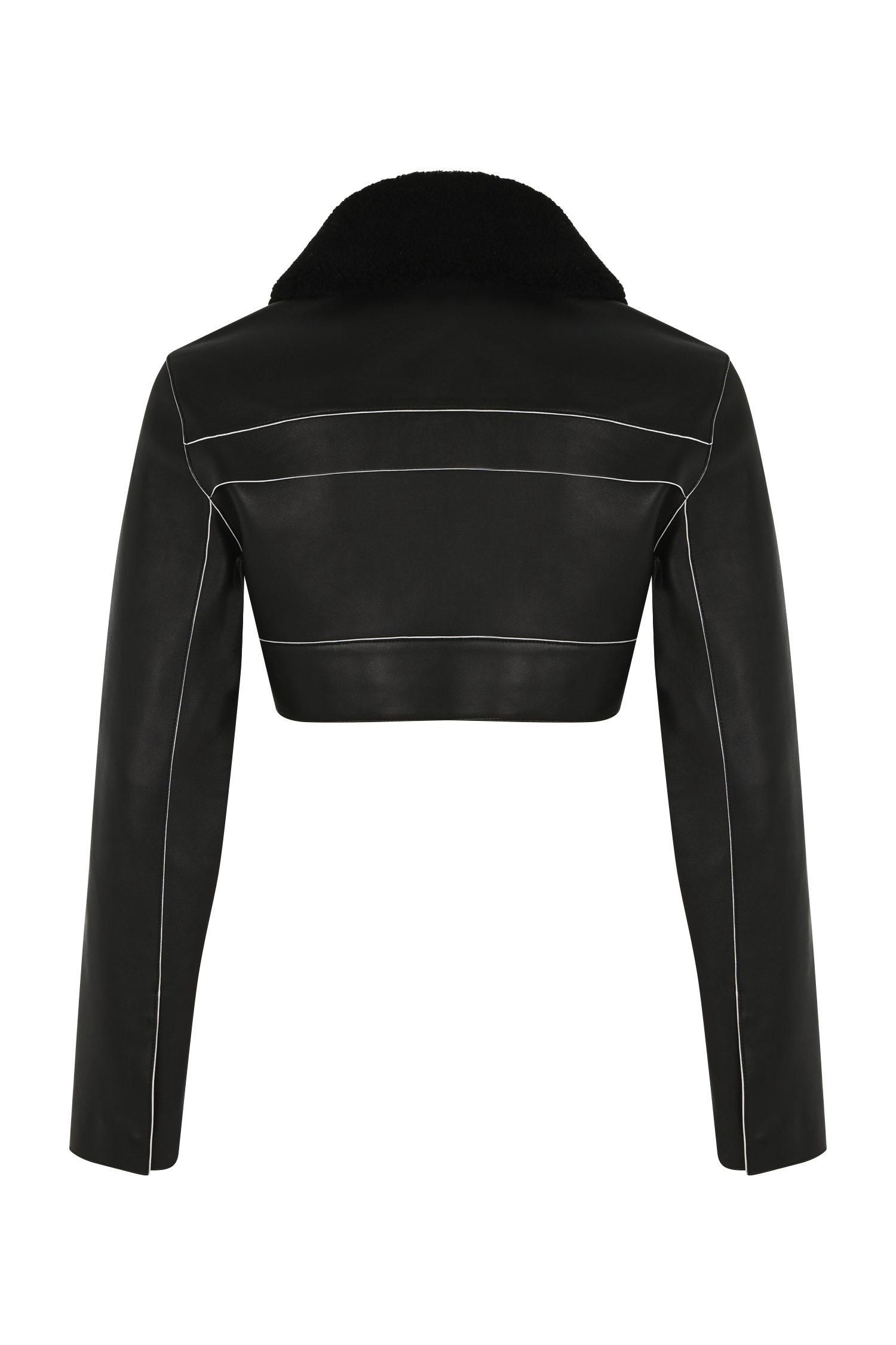 Micro Leather Biker Jacket