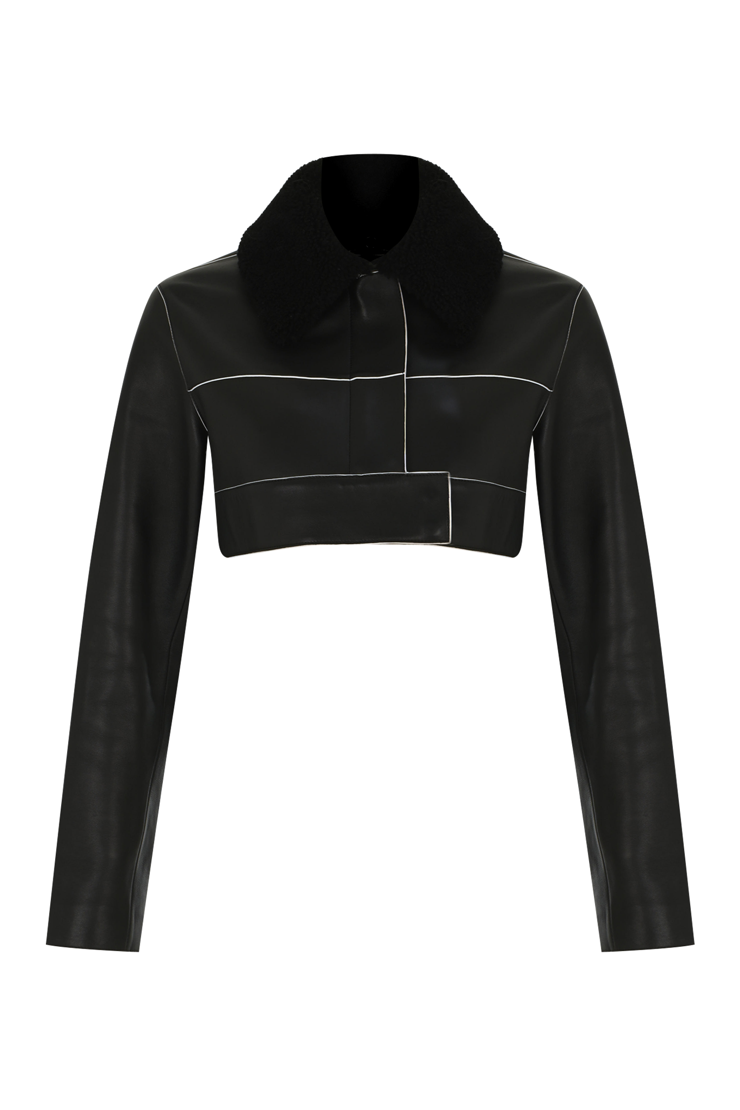 Micro Leather Biker Jacket