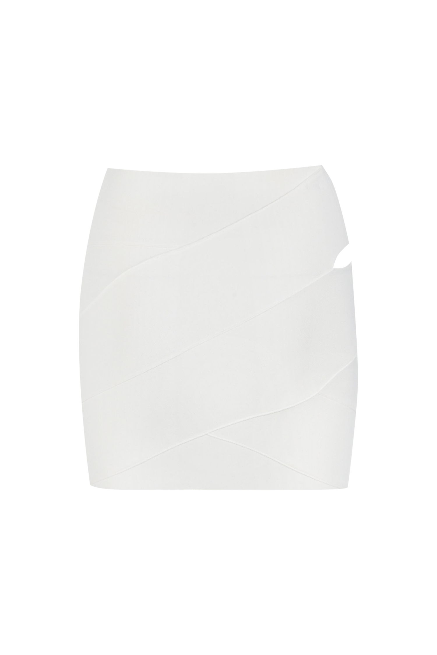 Cutout Bandage Mini Knit Skirt