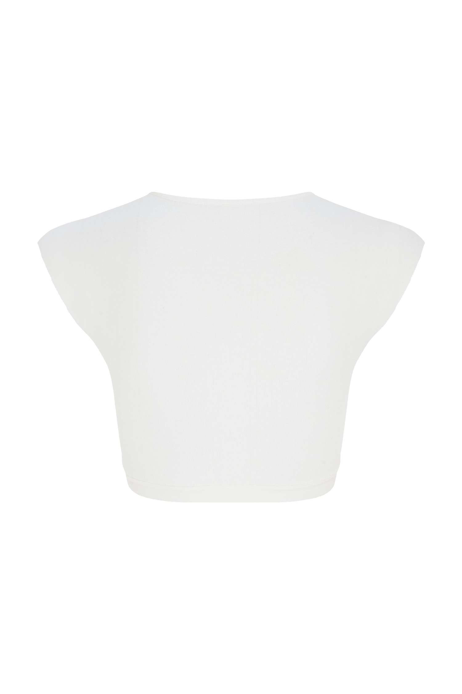 Sleeveless Mini Knit Crop Top