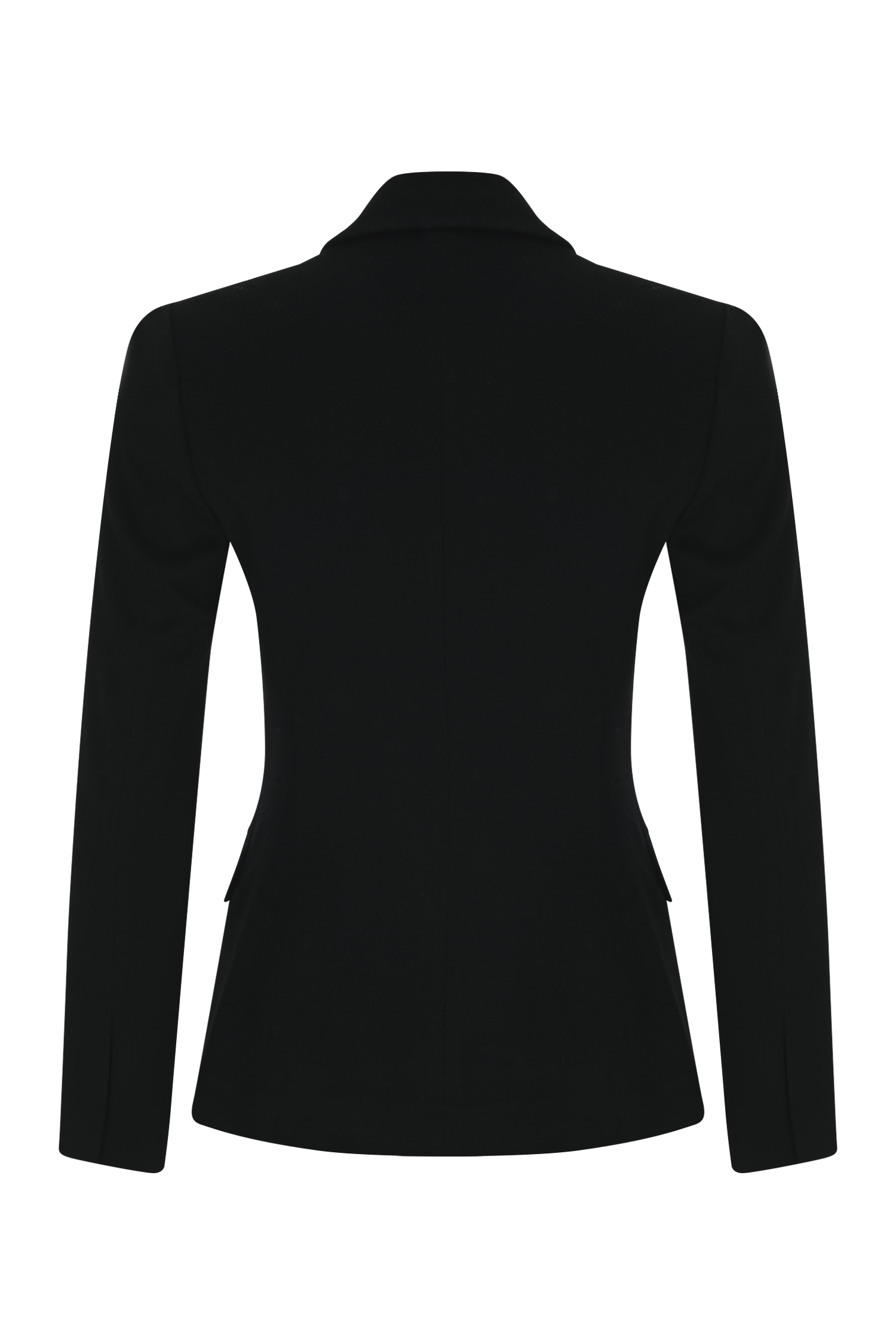 Fitted Wrap Wool Blazer