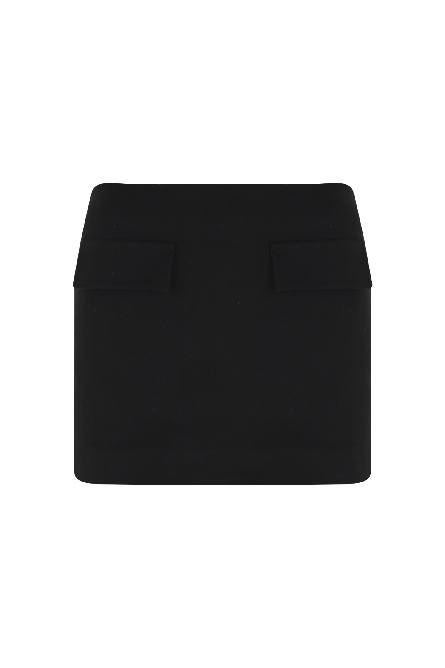 Two Pocket Mini Wool Skirt