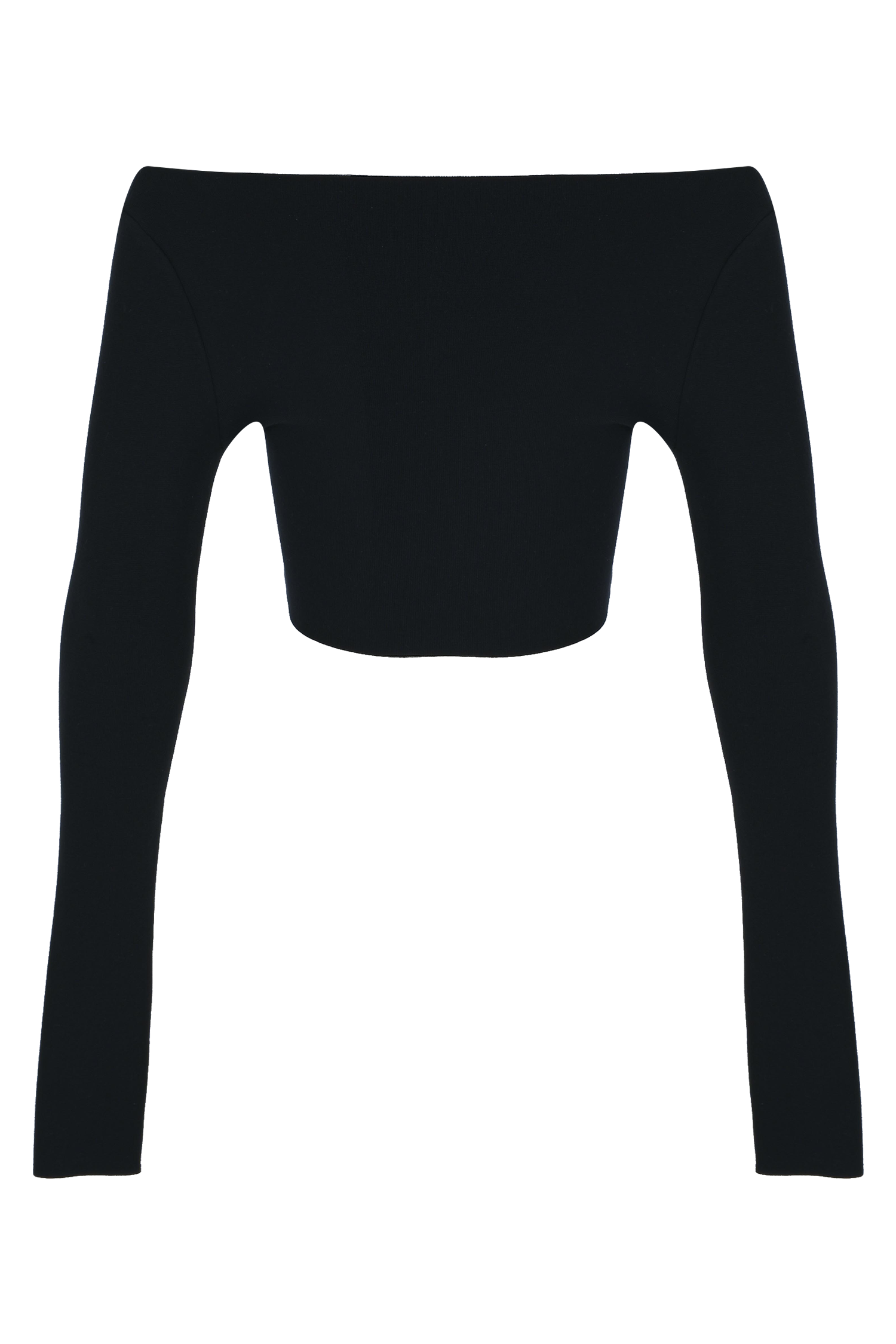 Long Sleeve Mini Knit Crop Top