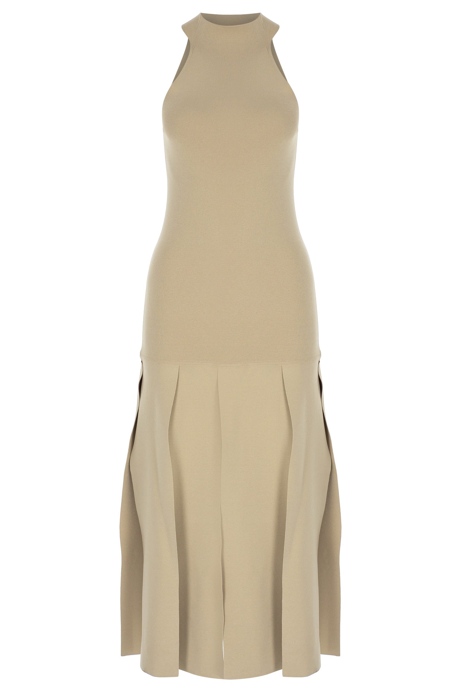 Eight Slit Knit Midi Dress