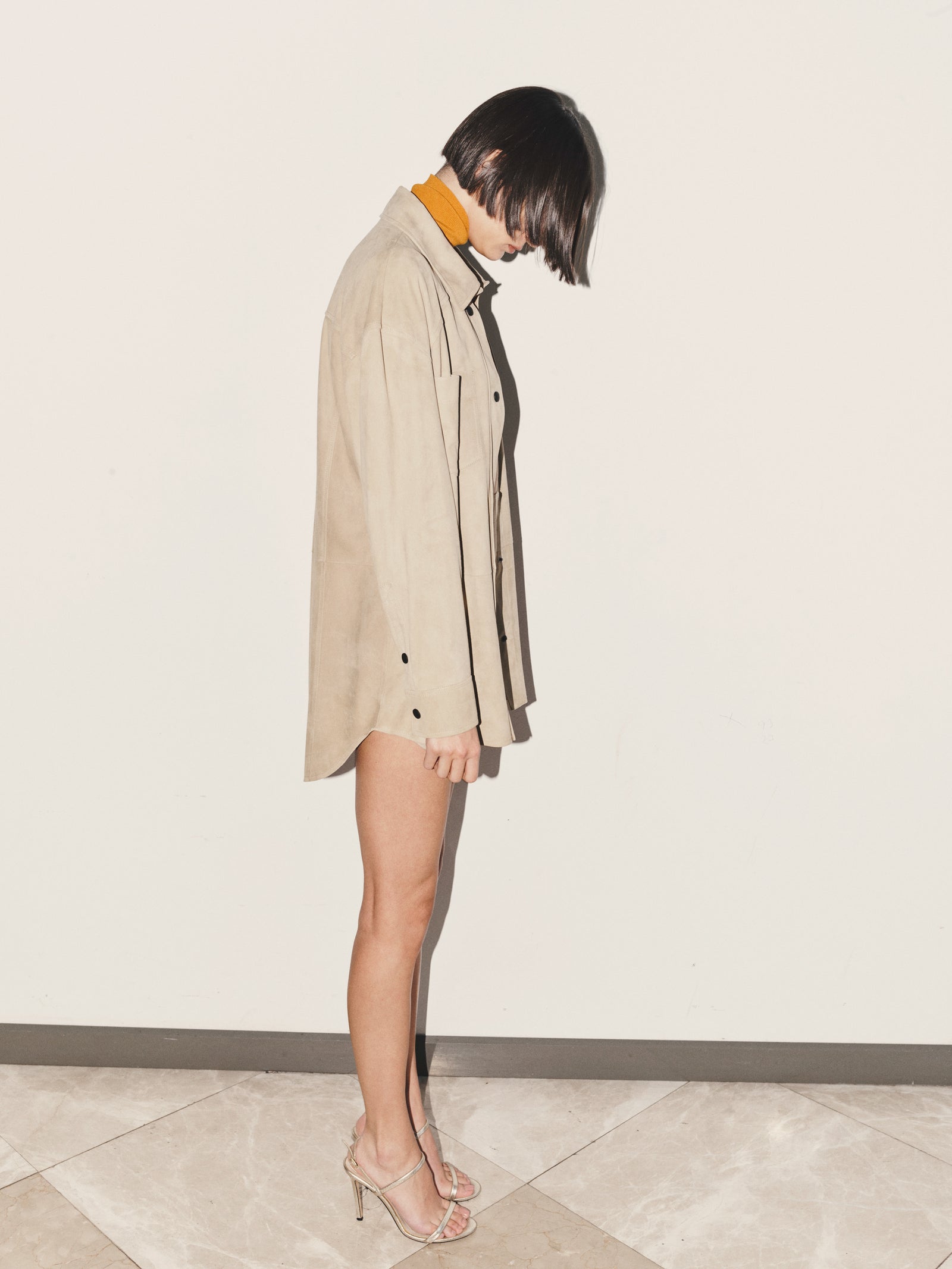 Suede Oversize Shirt